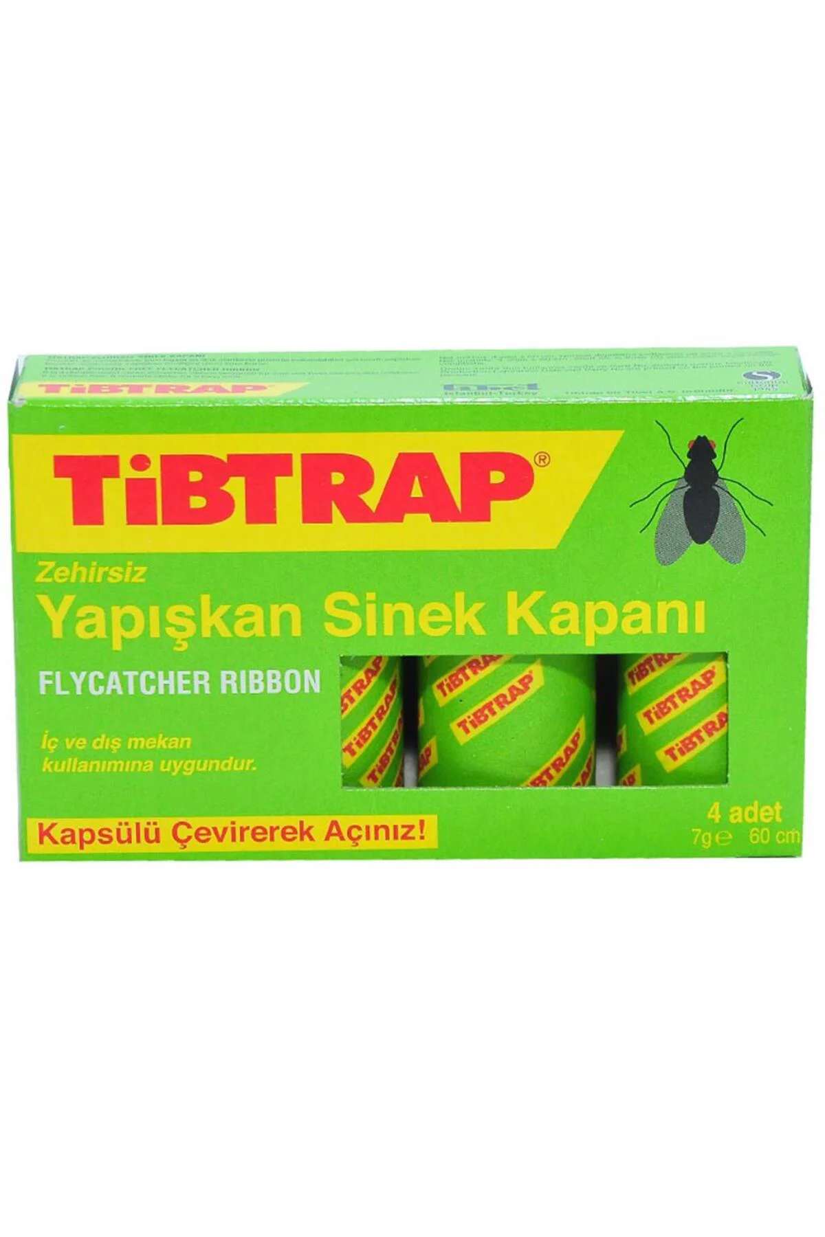 Yapışkan Sinek Kapanı 4 Ad Yakalayıcı Öldürücü Yapışkan