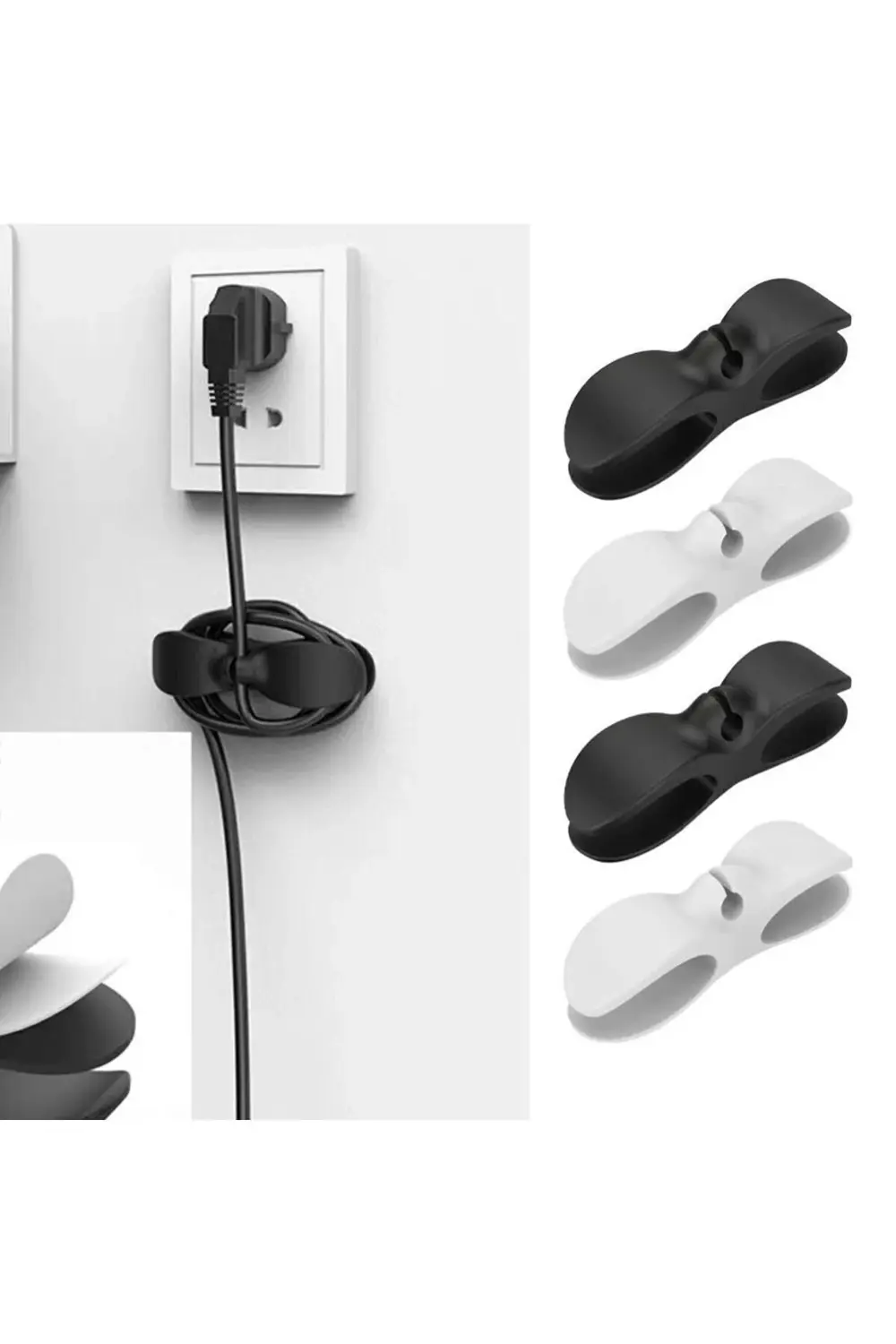 Yapışkanlı Airfryer Kablo Sabitleyici Düzenleyici Çok Amaçlı Kabl