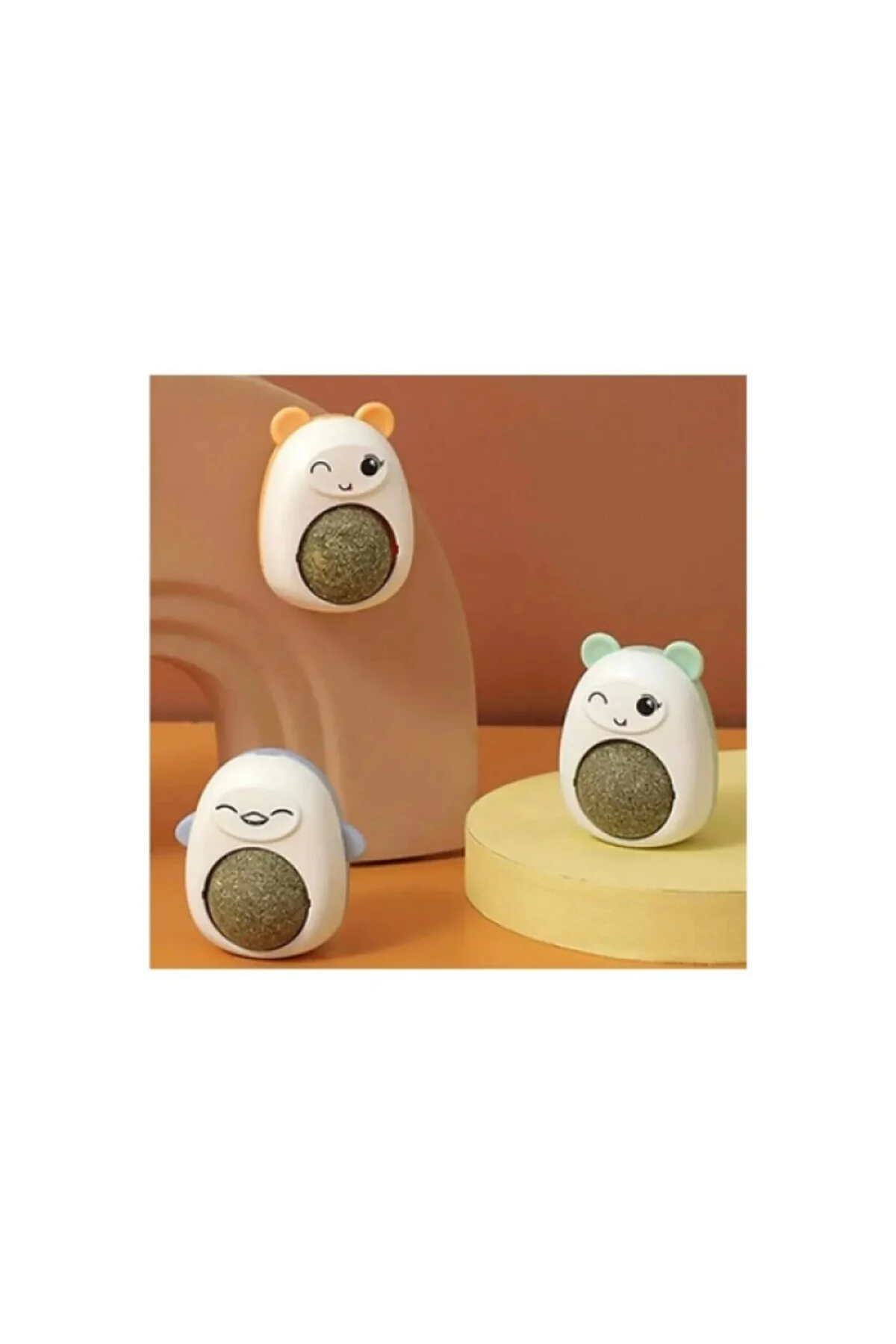 Yapışkanlı Catnipli Kedi Oyuncağı Yenilebilir Kedi Nanesi Yalama 