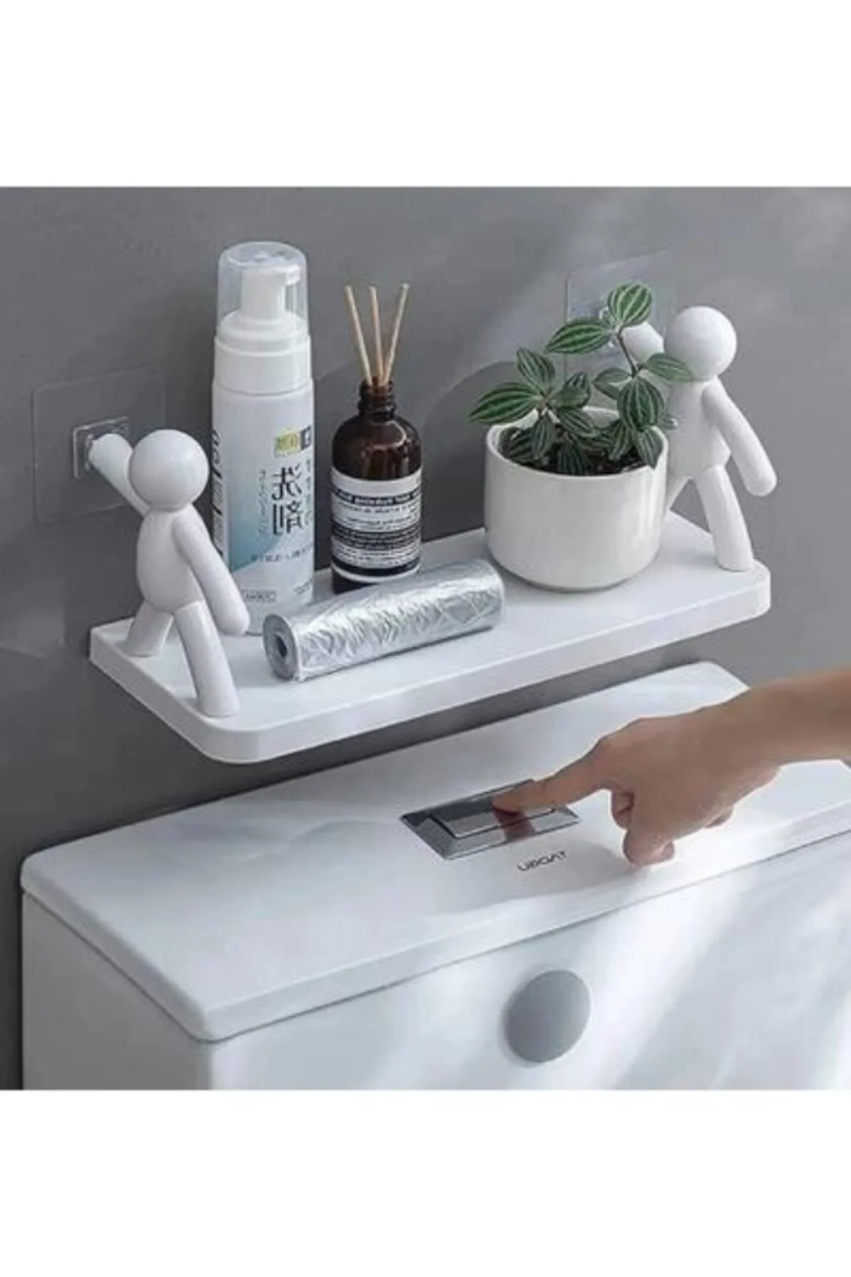 Yapışkanlı Çok Amaçlı Raf Banyo ve Mutfak Tarz Baharatlık Rafı, Duvara Monte Organizer Düzenleyici Yapışkanlı Çok Amaçlı Raf Banyo ve Mutfak Tarz Baharatlık Rafı, Duvara Monte Organizer Düzenleyici