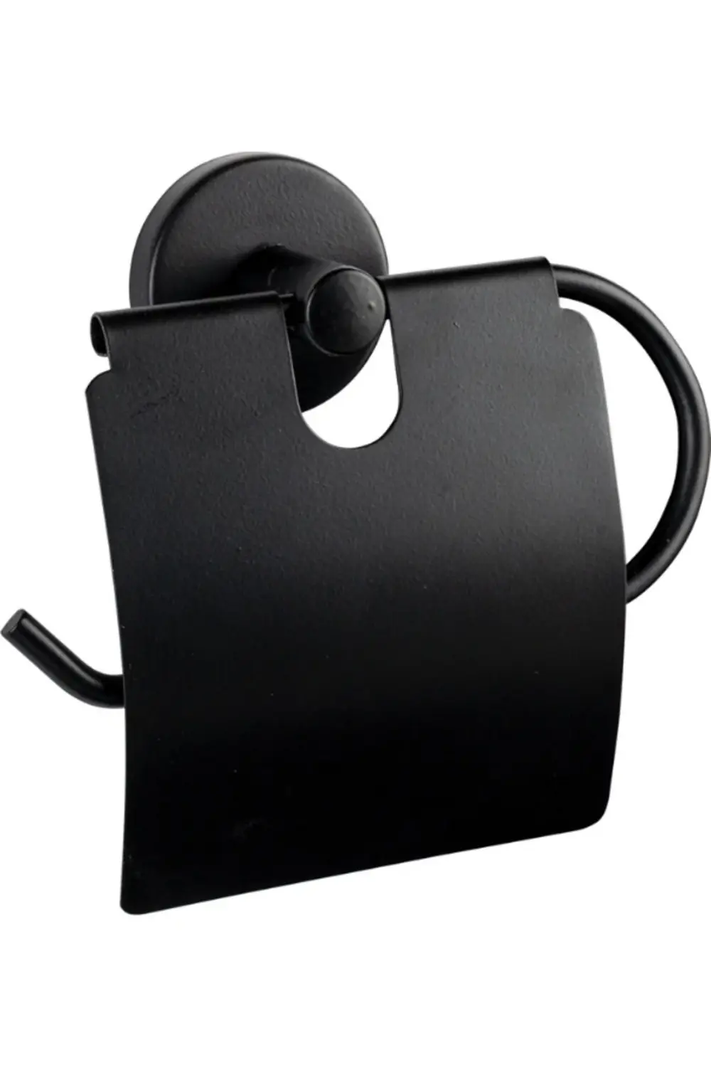 YAPIŞKANLI GENİŞ KAPAKLI WC KAĞITLIK SİYAH