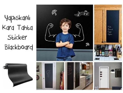 Yapışkanlı Kara Tahta-yazı Tahtası Sticker Yapışkanlı Kara Tahta-yazı Tahtası Sticker
