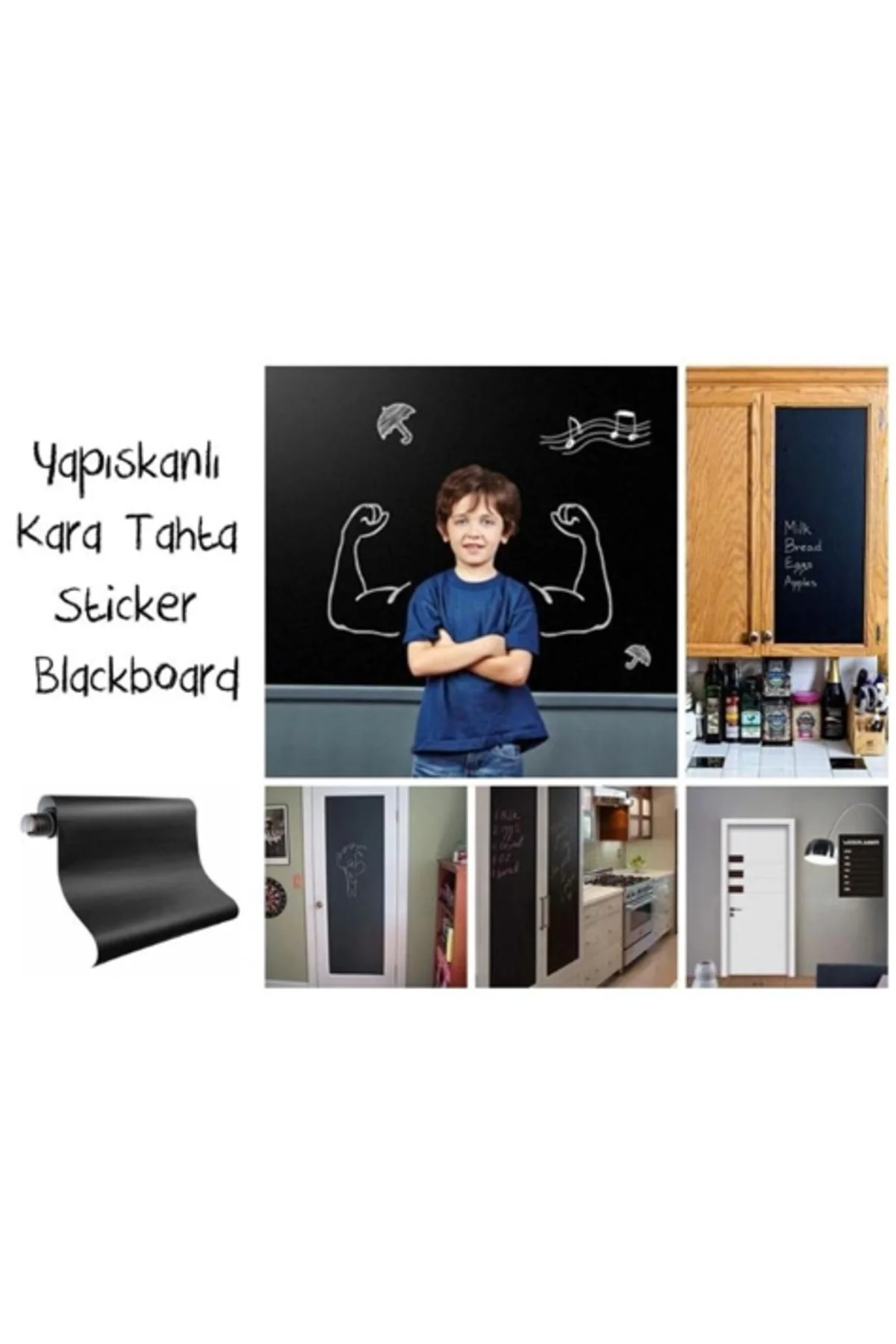Yapışkanlı Kara Tahta-Yazı Tahtası: Sticker Blackboard Yapışkanlı Kara Tahta-Yazı Tahtası: Sticker Blackboard