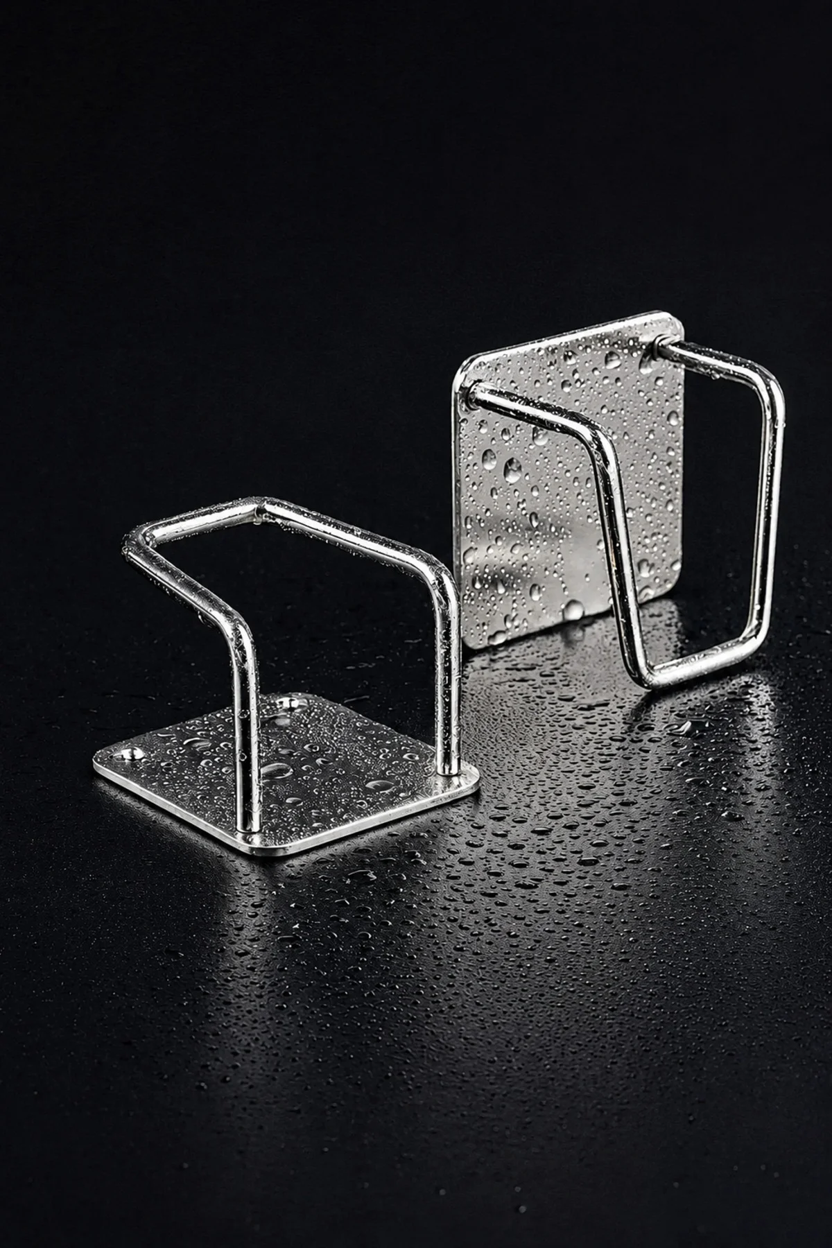 Yapışkanlı Paslanmaya Dayanıklı Metal Askılık Süngerlik Kesme Tahtası Tutucu Çok Amaçlı Duvar Askısı