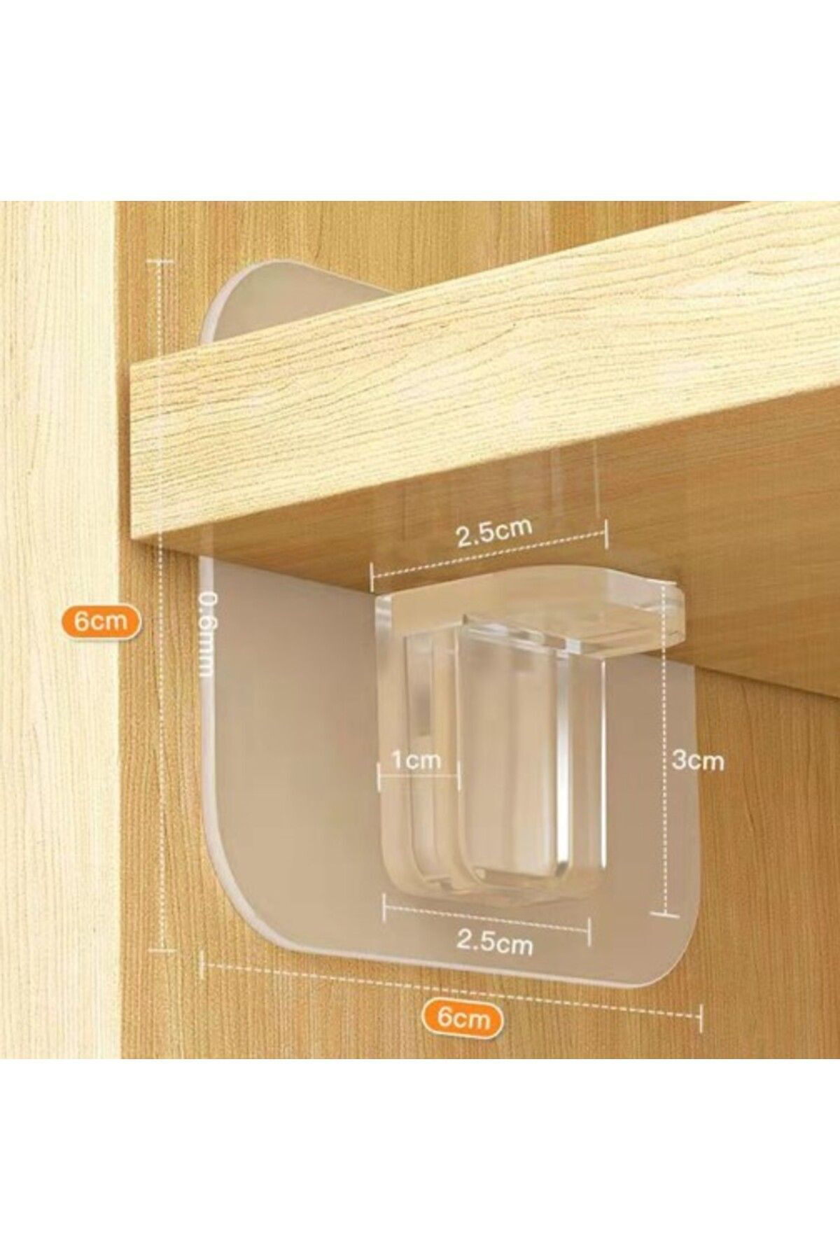 Yapışkanlı Raf Yapıcı 4'Lü Klips