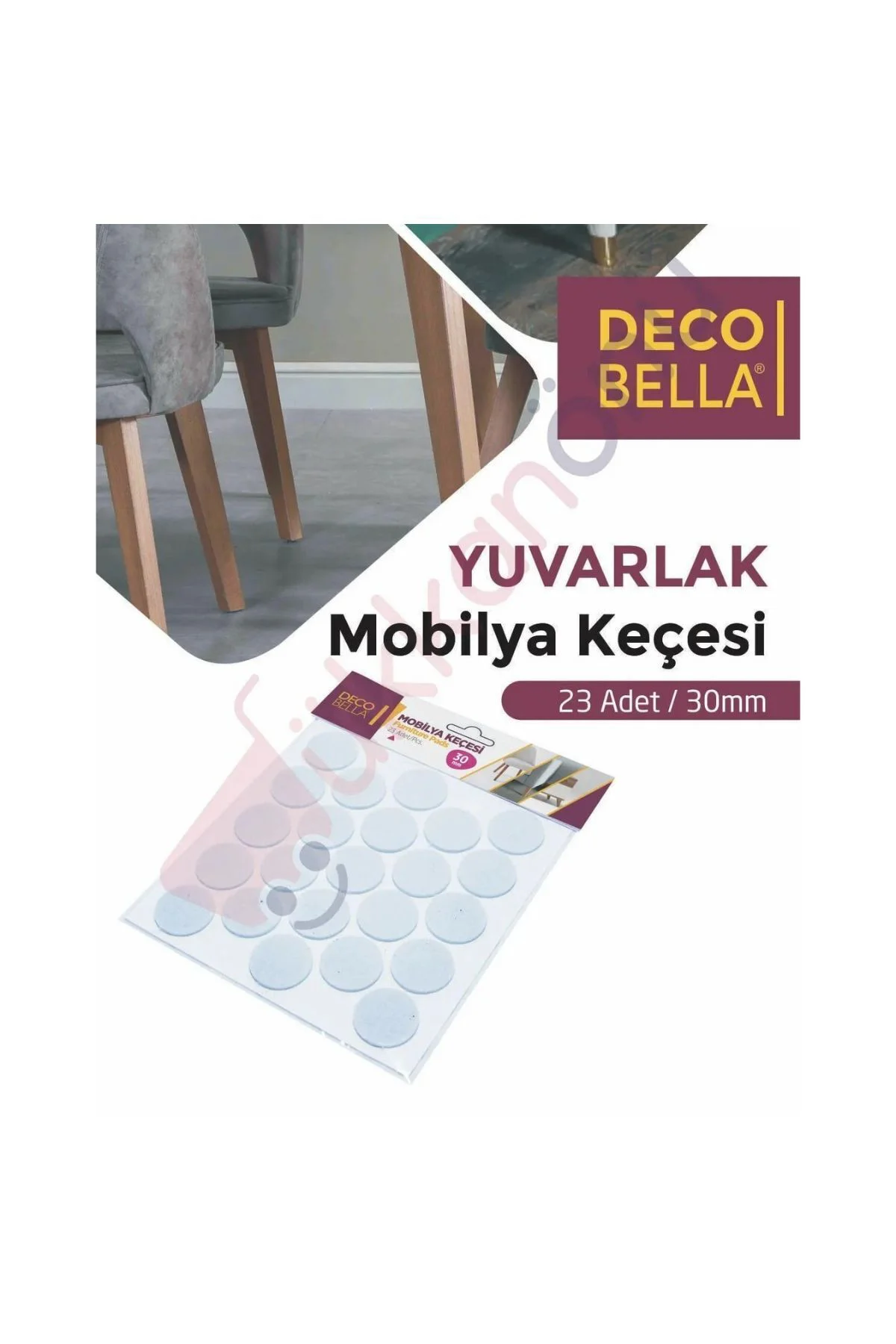 Yapışkanlı Sandalye Koltuk Mobilya Ayak Keçesi Zemin Koruyucu Keç