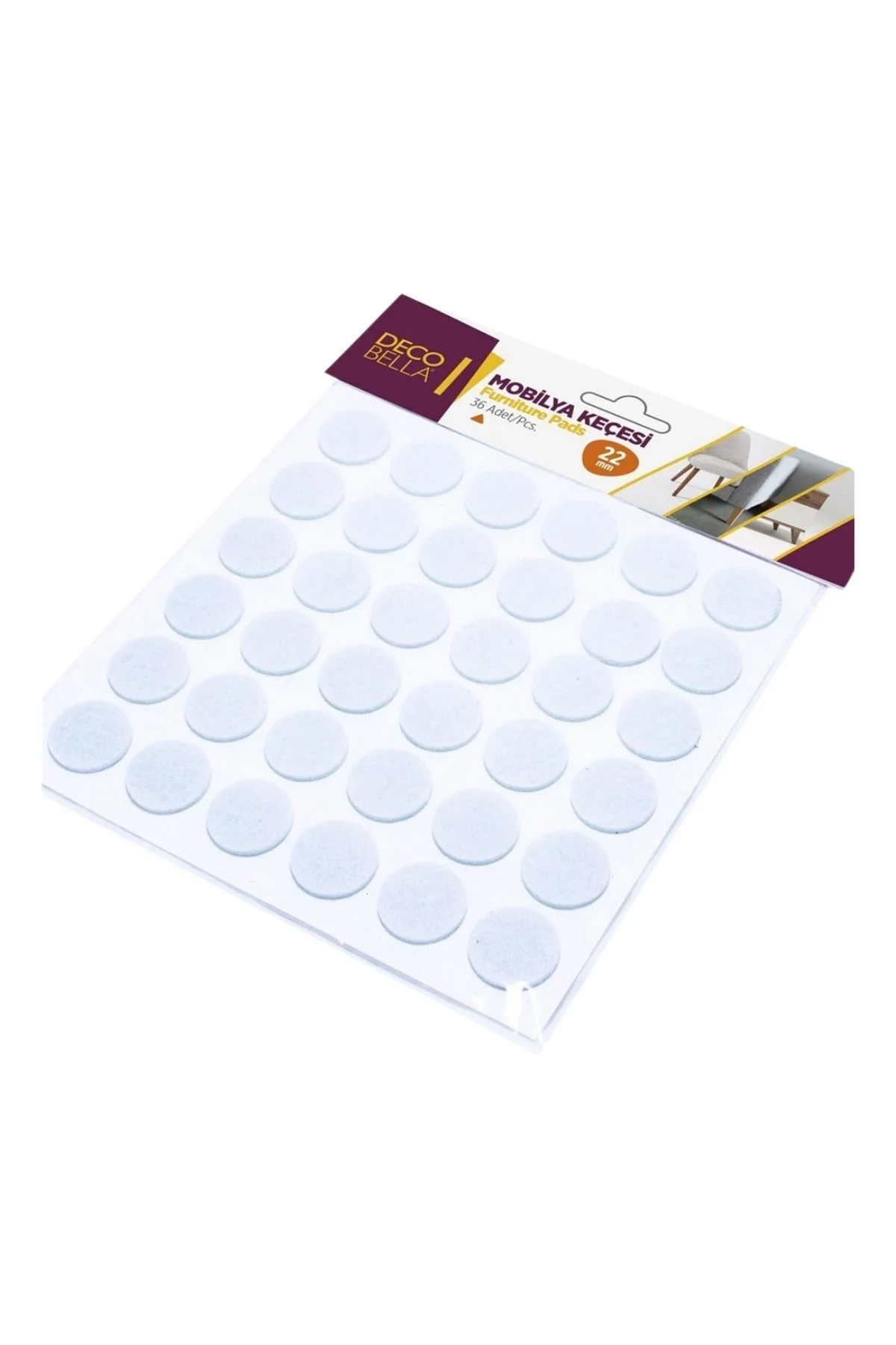 Yapışkanlı Sandalye Koltuk Mobilya Ayak Keçesi Zemin Koruyucu Keç