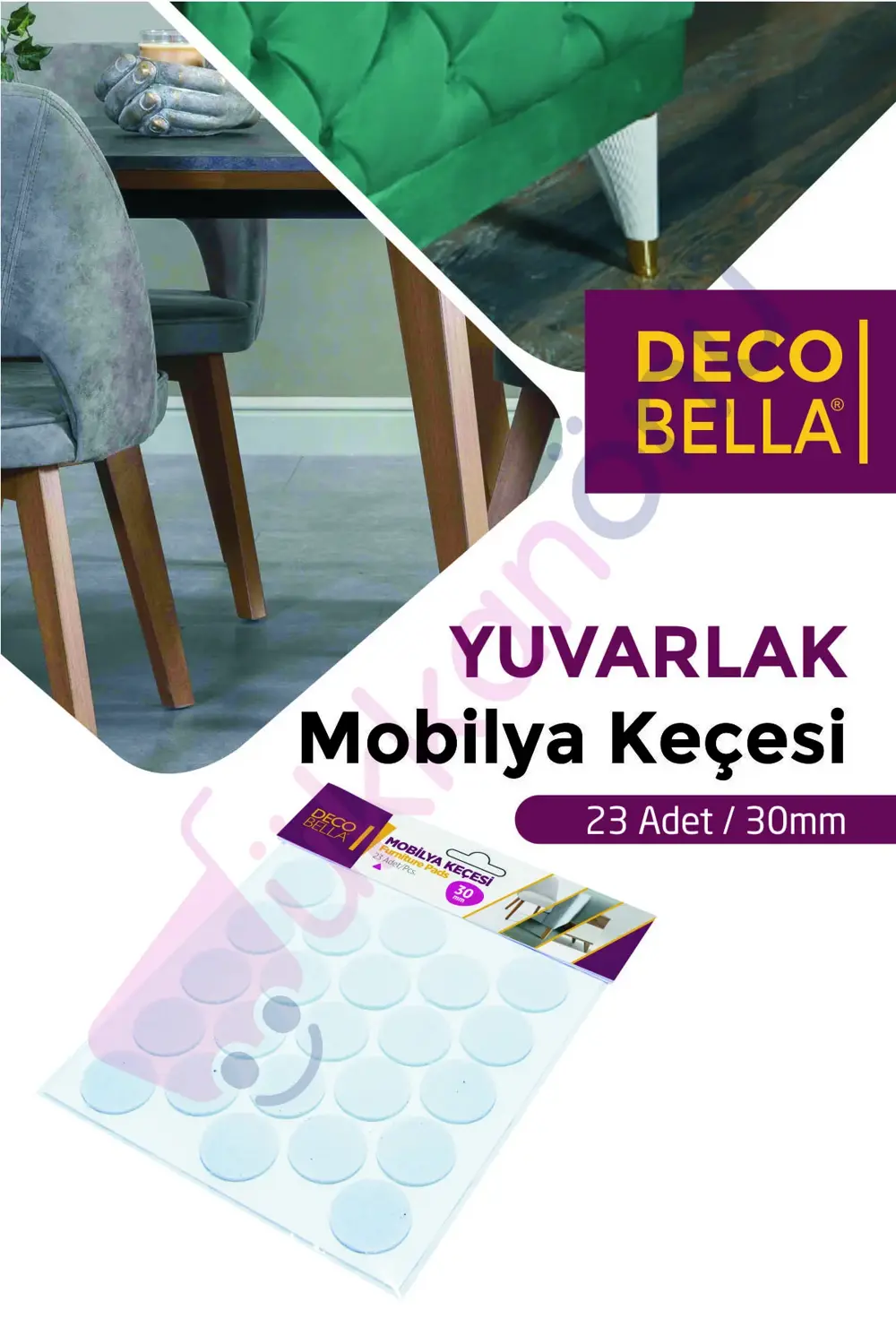 Yapışkanlı Sandalye Koltuk Mobilya Ayak Keçesi Zemin Koruyucu Keç