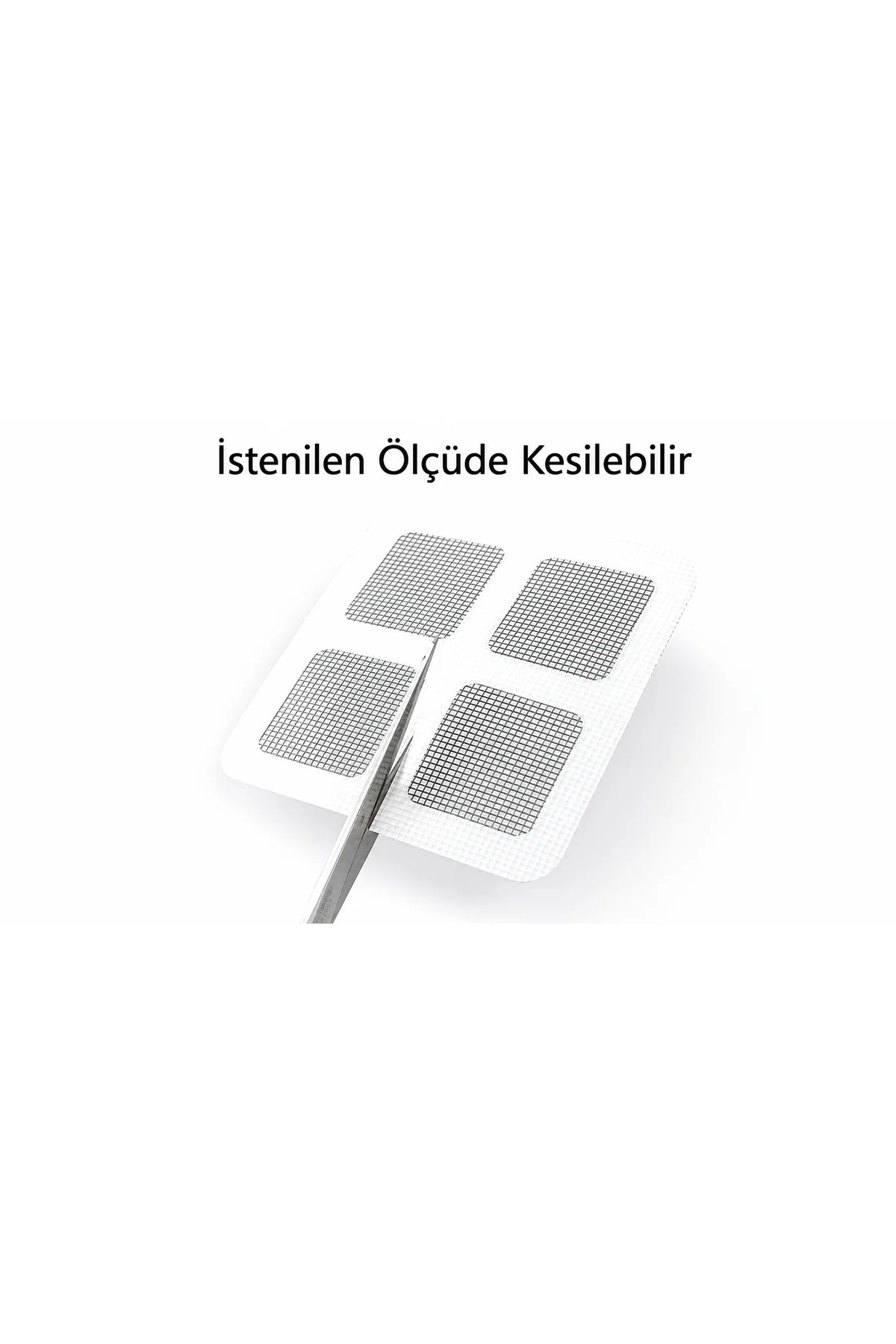 Yapışkanlı Tel Gider Süzgeci 10’lu Set 10x10 cm – Saç, Kıl ve Atık Tutucu Kesilebilir Banyo Duş Lavabo Gider Kapatıcı File