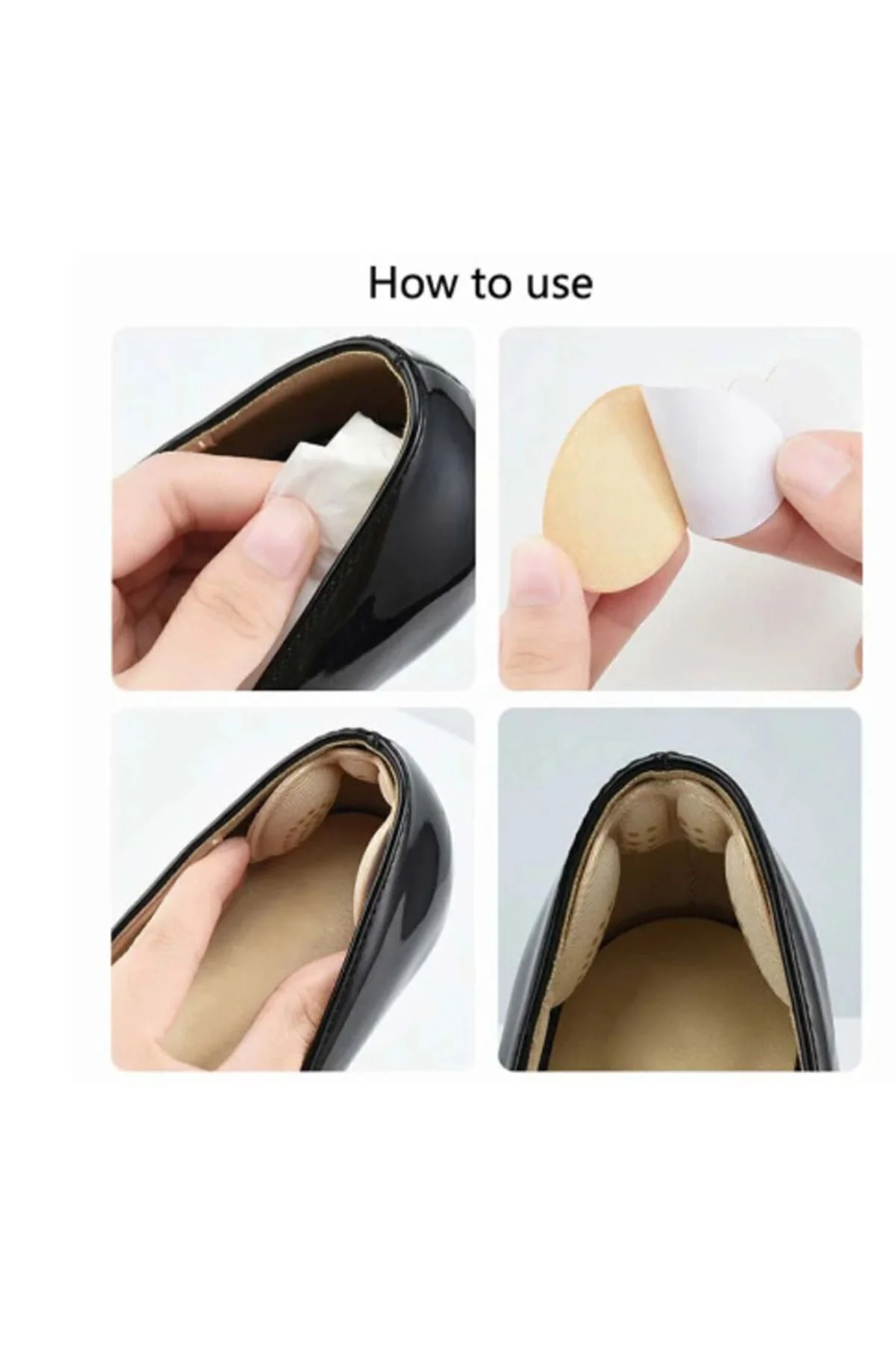 Yapışkanlı Topuk Pedi – Tabanlık, Sürtünme Önleyici, Ayakkabı Kon