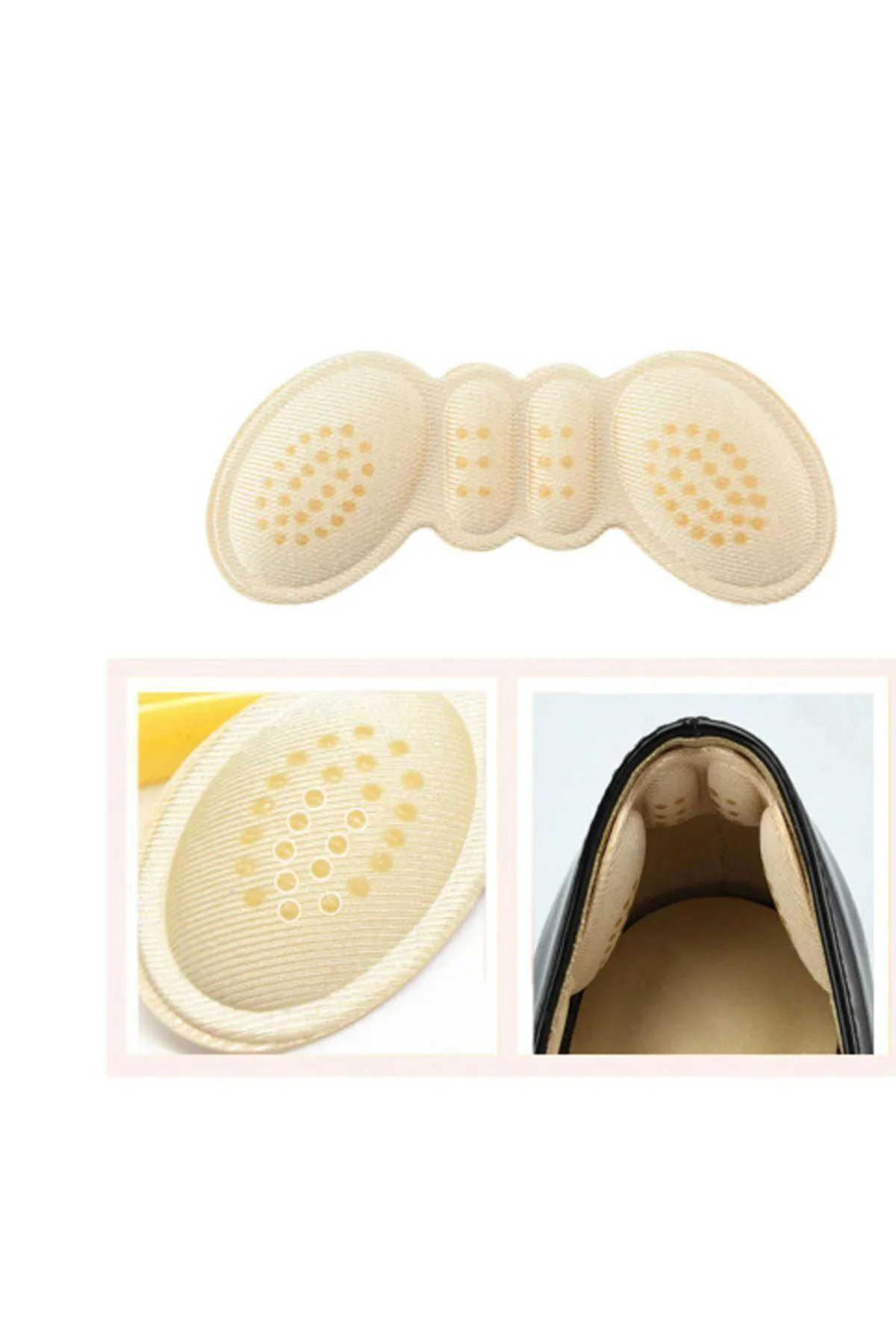 Yapışkanlı Topuk Pedi – Tabanlık, Sürtünme Önleyici, Ayakkabı Kon