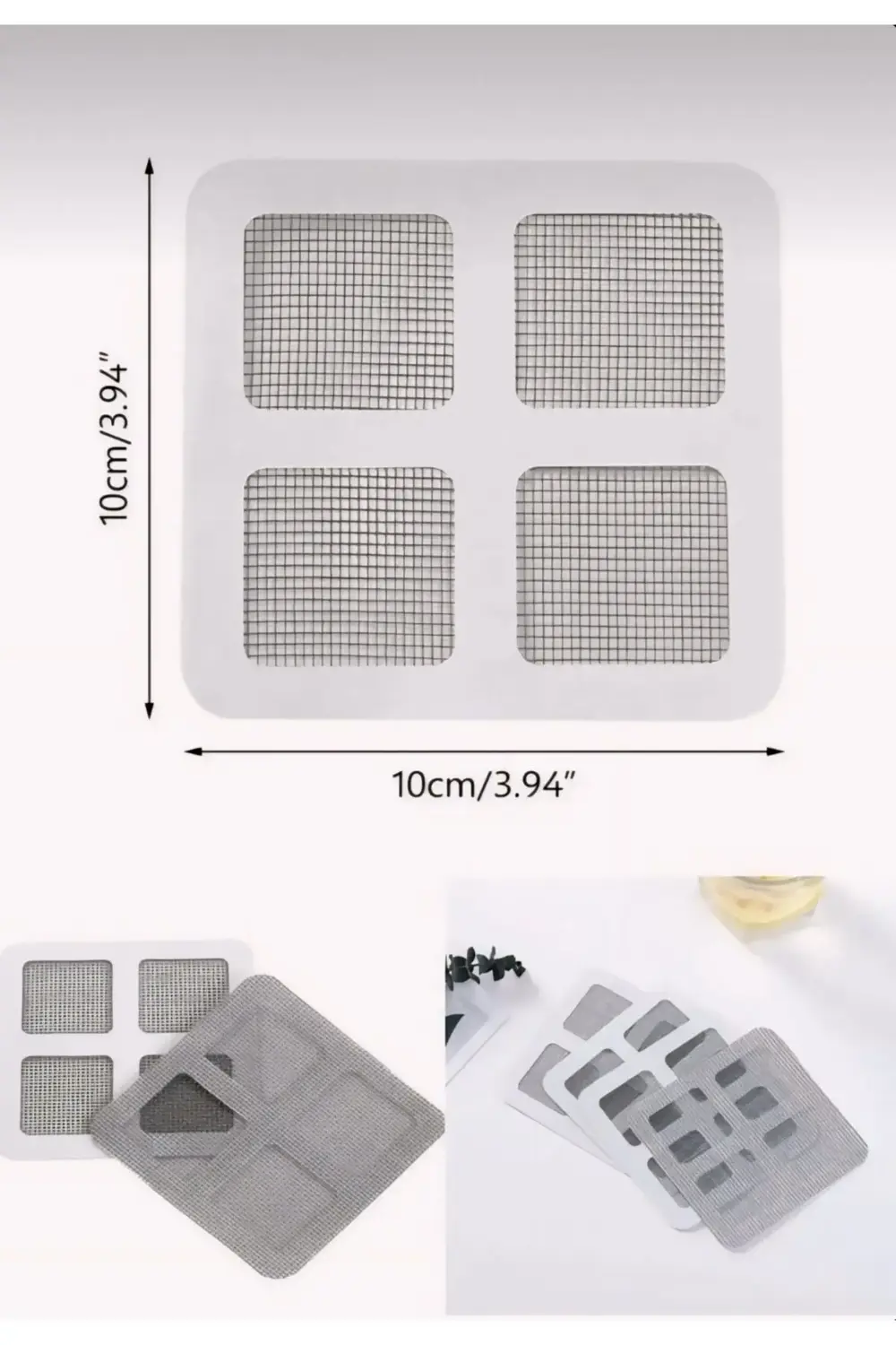 Yapışkanlı Tül Sineklik Tamir Yaması, Sineklik Yırtık Tamiri 40 P