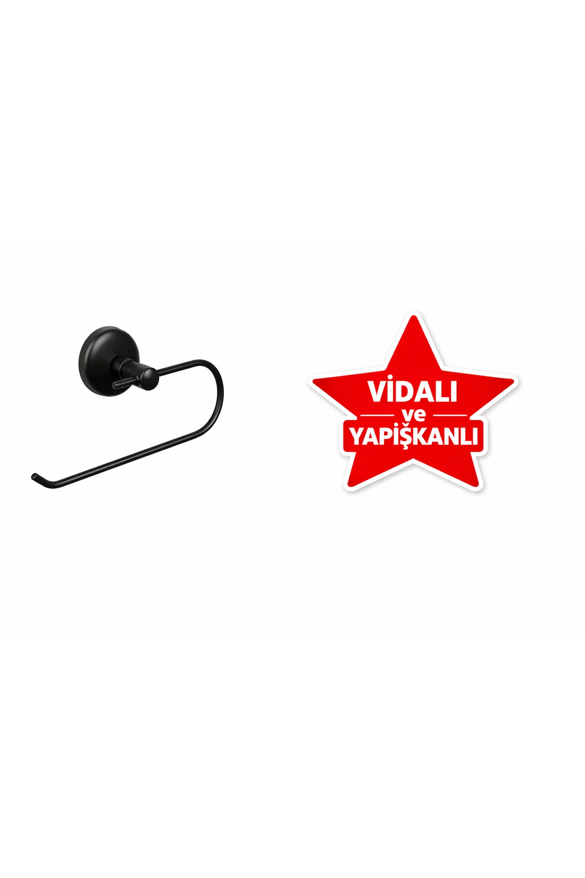 YAPIŞKANLI VE VİDALI SİYAH KAPAKSIZ KAĞIT HAVLULUK YAPIŞKANLI VE VİDALI SİYAH KAPAKSIZ KAĞIT HAVLULUK