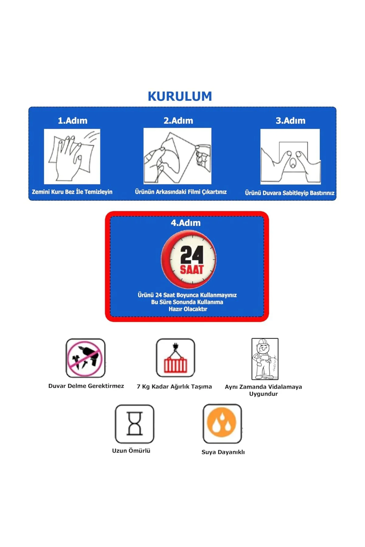 Yapışkanlı ve Vidalı Mat Siyah Telefon Raflı Tuvalet Kağıtlığı Wc