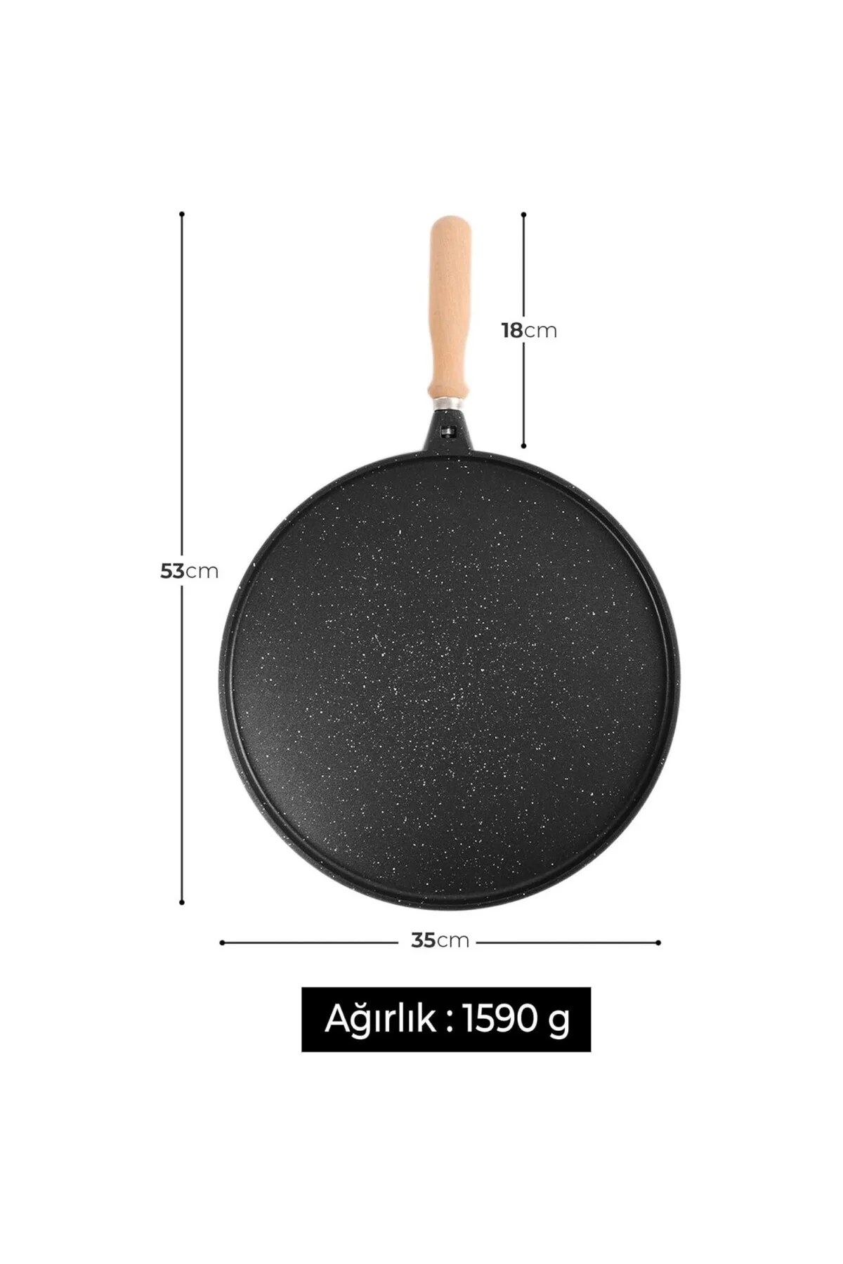 Yapışmaz Granit Tava | Fırına Uygun Pizza, Gözleme, Lahmacun ve I