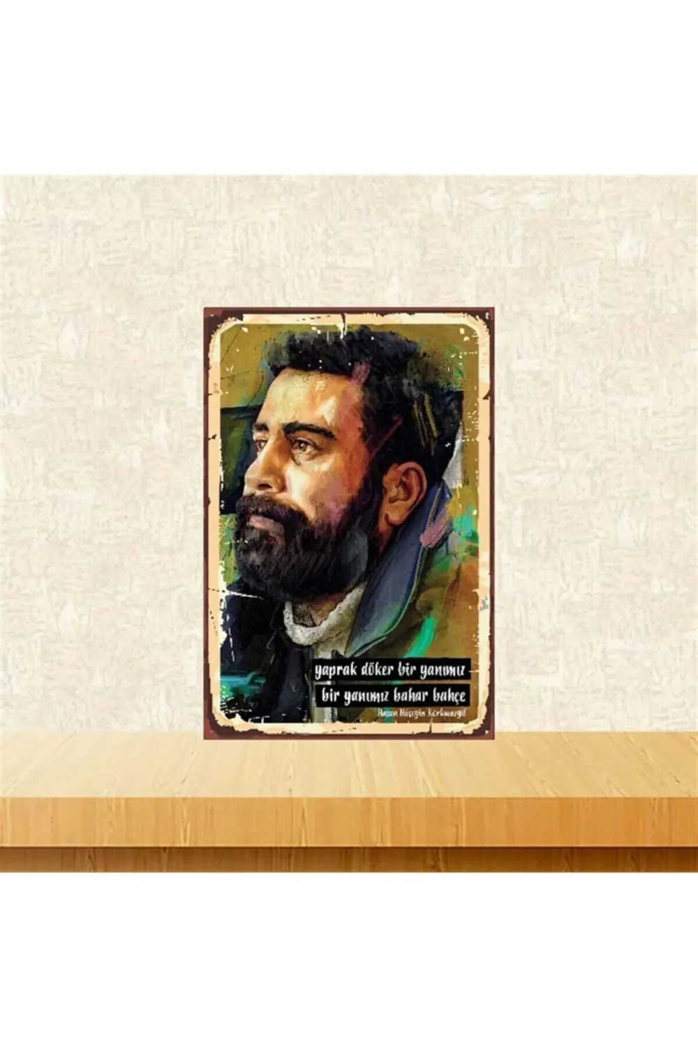 Yaprak Döker Bir Yanımız Ahmet Kaya 20-30 Cm Retro Ahşap Poster Fiyatı, Yorumları ve Özellikleri