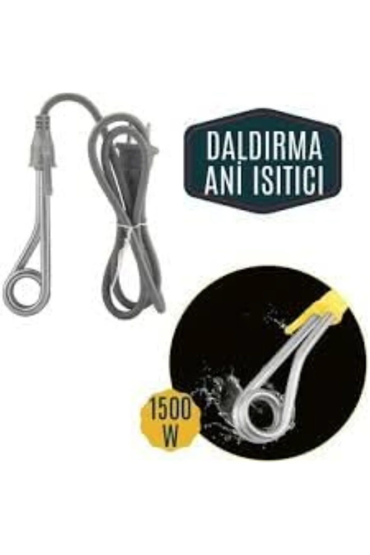 Yaprakoutlet 1500 Watt Daldırma Tip Su Isıtıcı