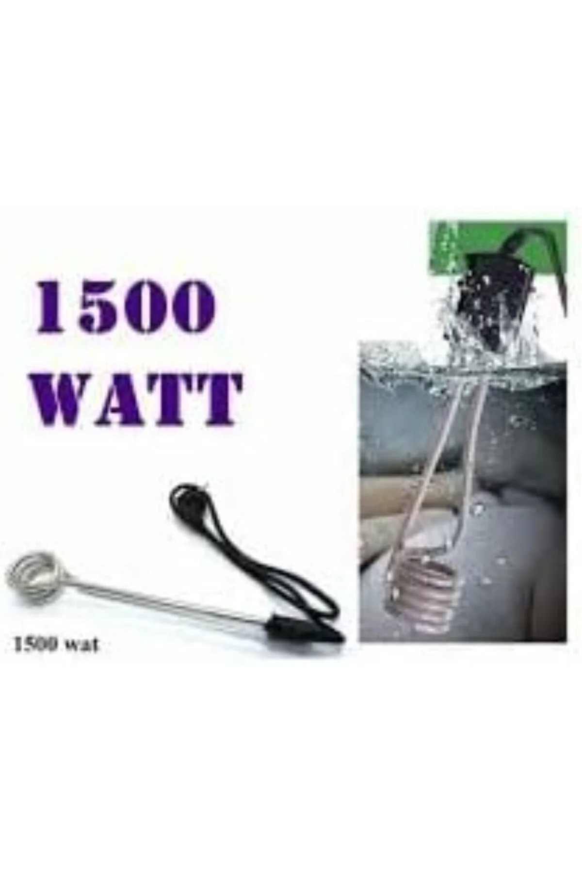Yaprakoutlet 1500 Watt Daldırma Tip Su Isıtıcı