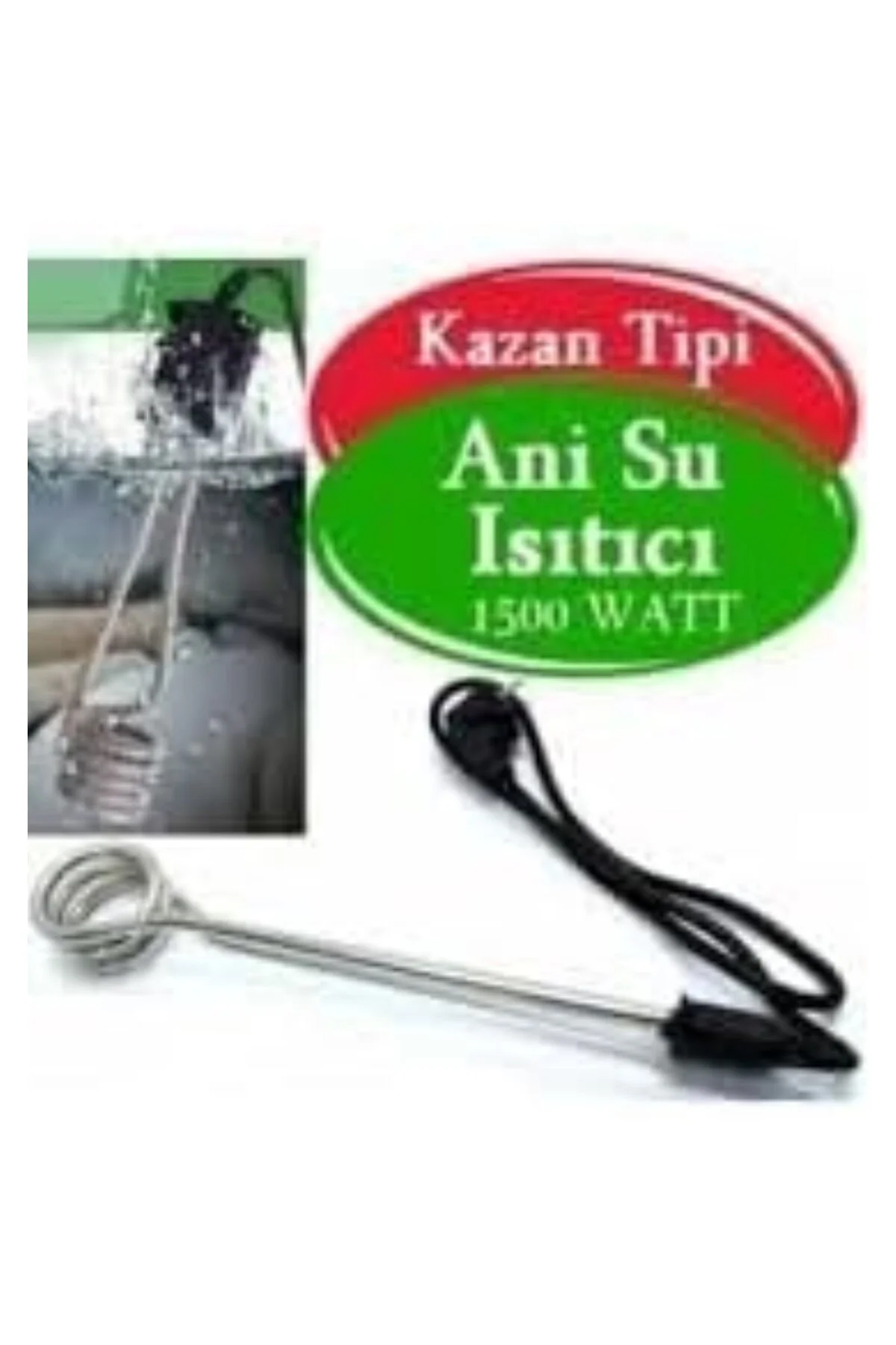 Yaprakoutlet 1500 Watt Daldırma Tip Su Isıtıcı