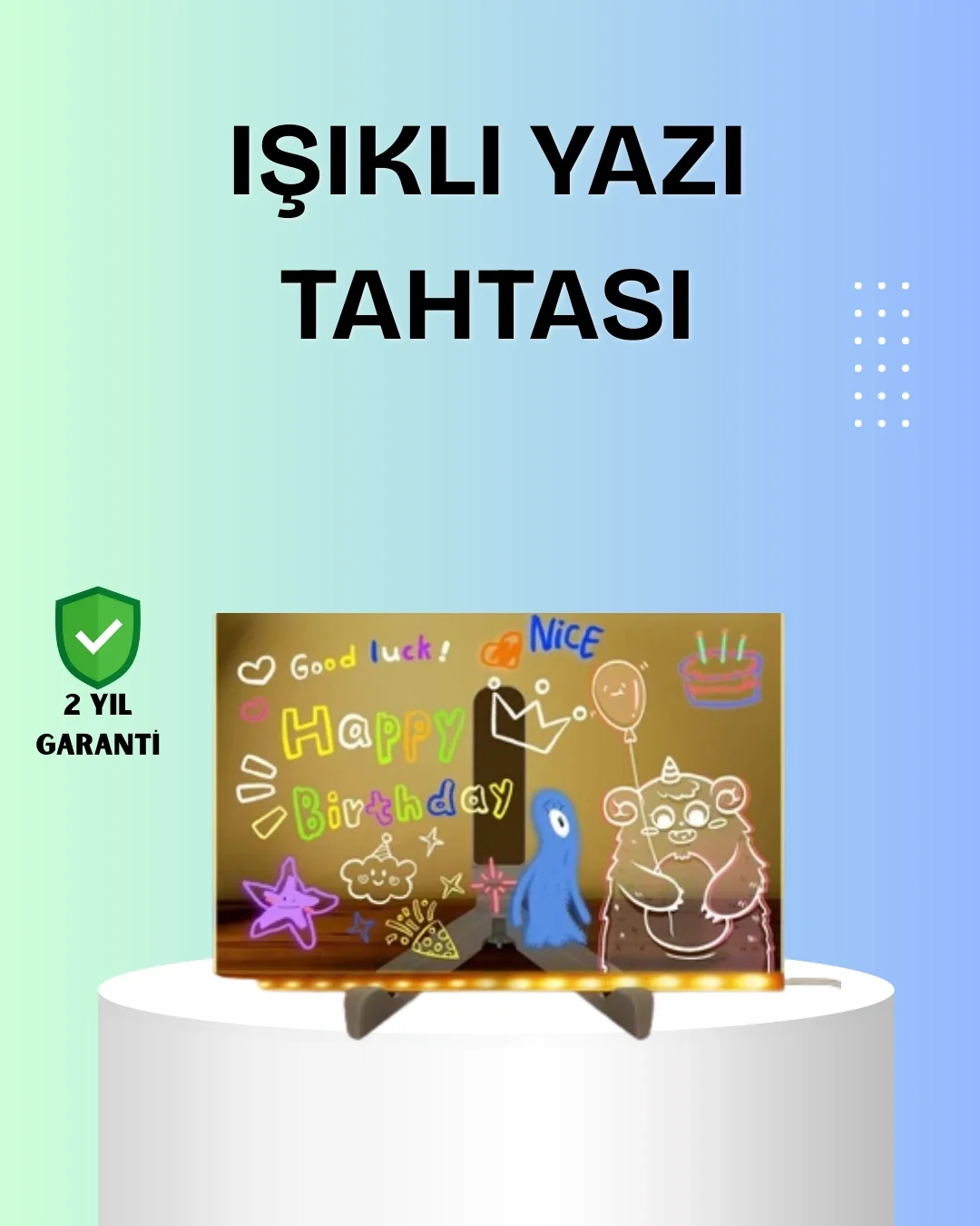 Yaratıcı Çizim ve Mesajlar İçin LED Işıklı Renkli Tahta Fiyatı, Yorumları ve Özellikleri