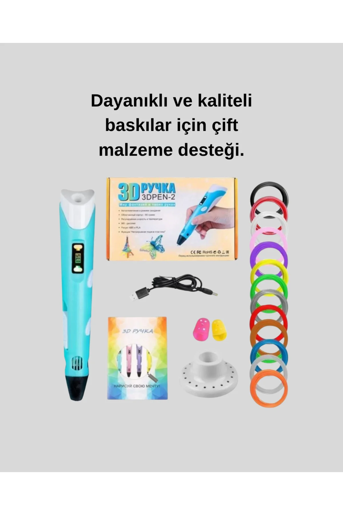 Yaratıcı Çizim ve Modelleme İçin Profesyonel 3D Yazıcı Kalem