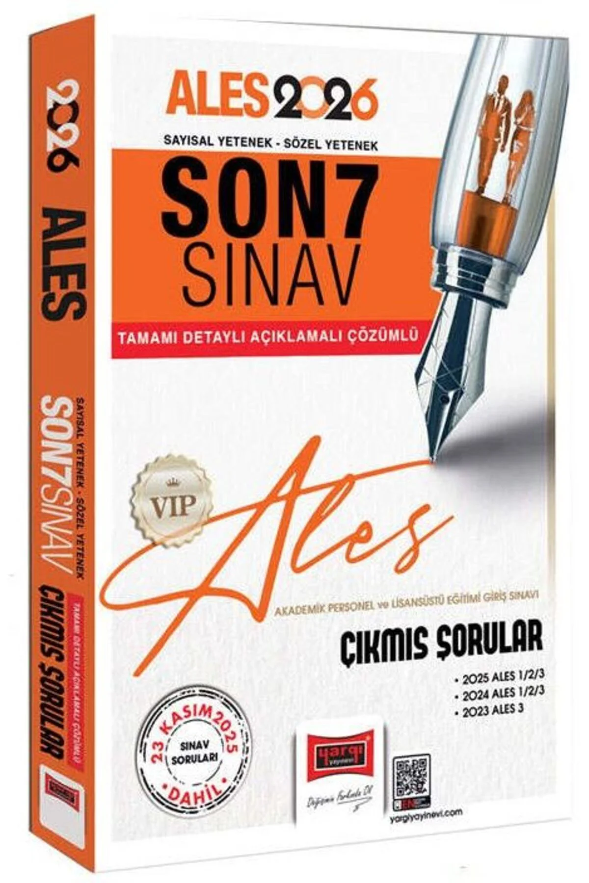 Yargı 2026 ALES VIP Çıkmış Sorular Son 7 Sınav Çözümlü
