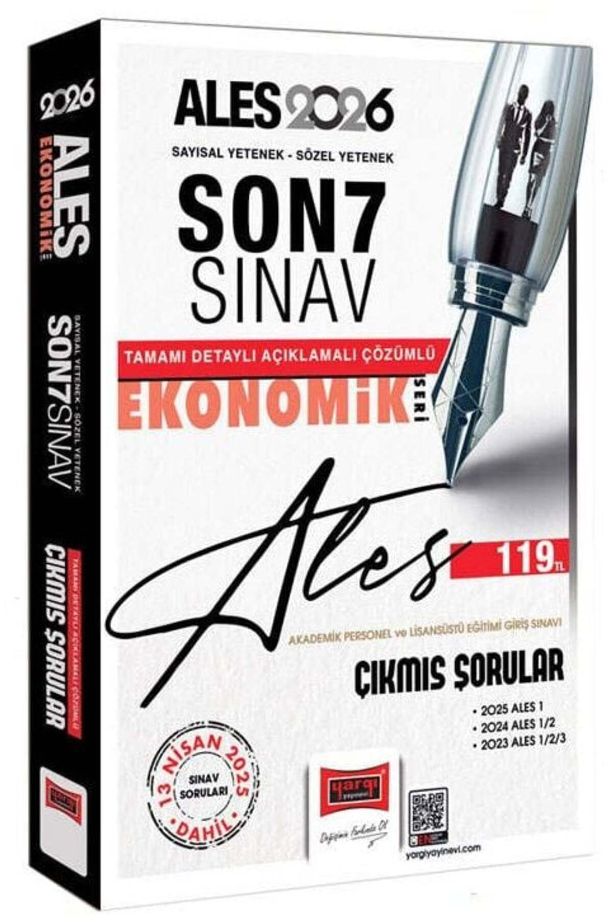 Yargı Yayınları Yargı 2026 Ales Çıkmış Sorular Son 7 Sınav Çözümlü Ekonomik Seri