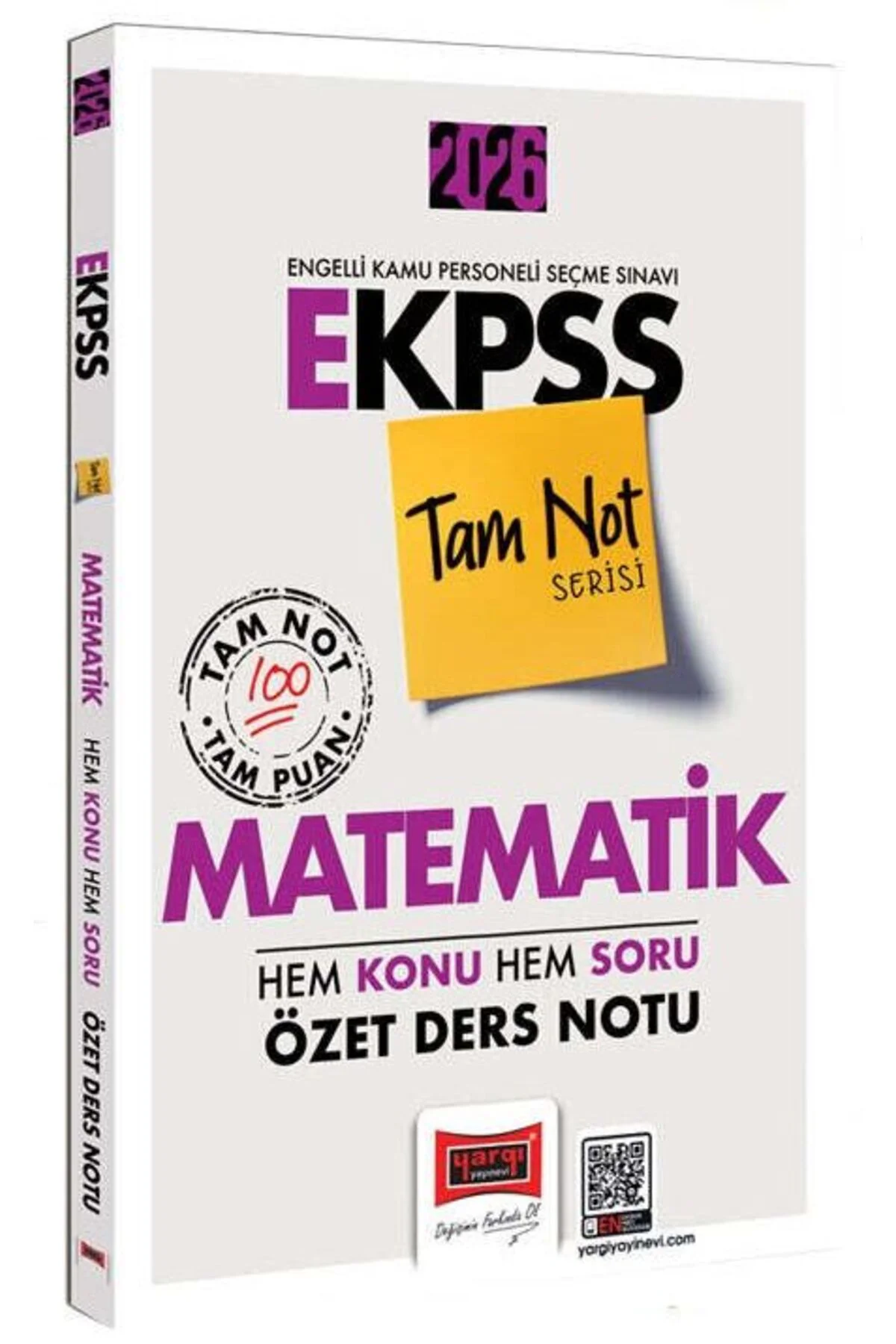 Yargı 2026 EKPSS Matematik Hem Konu Hem Soru Özet Ders Notu Tam N