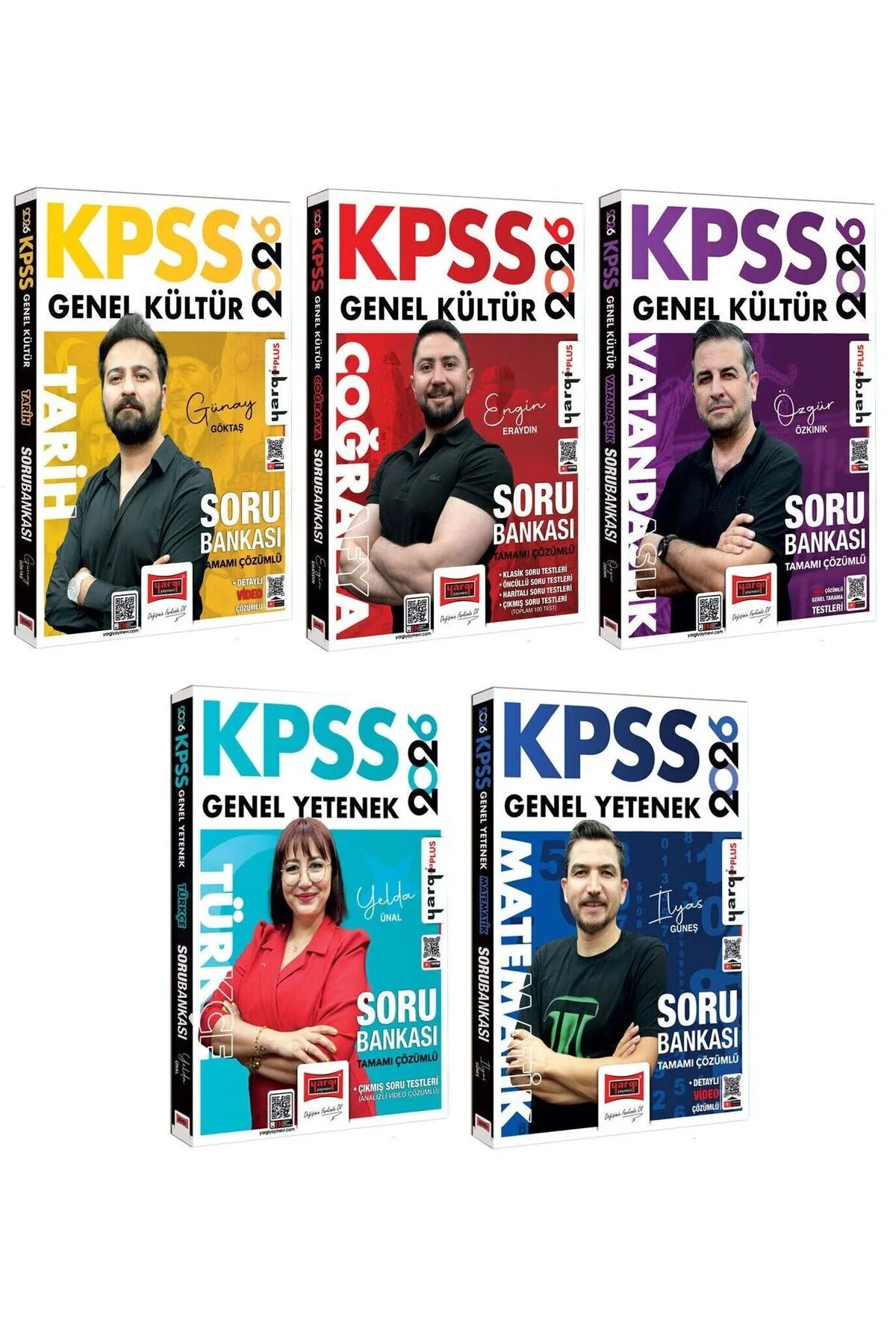 Yargı 2026 KPSS Genel Yetenek Genel Kültür Soru Bankası 5 li Set Yargı Yayınları