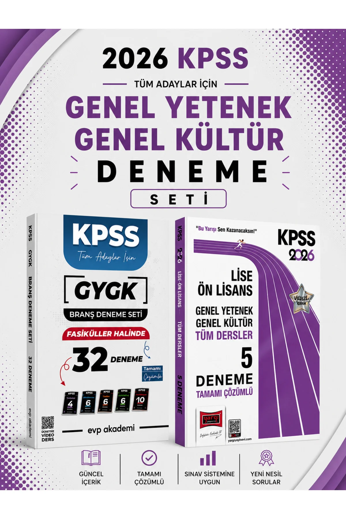 Yargı 2026 KPSS GKGY Lise Ön Lisans 5 Deneme & KPSS Tüm Dersler 32 Deneme Seti