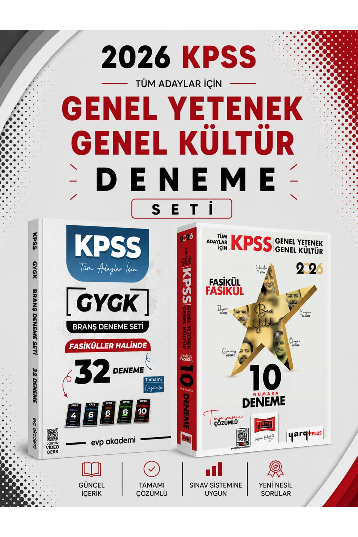 Yargı 2026 KPSS GKGY On Numara 5 Yıldız 10 Deneme & KPSS Tüm Dersler 32 Deneme Seti