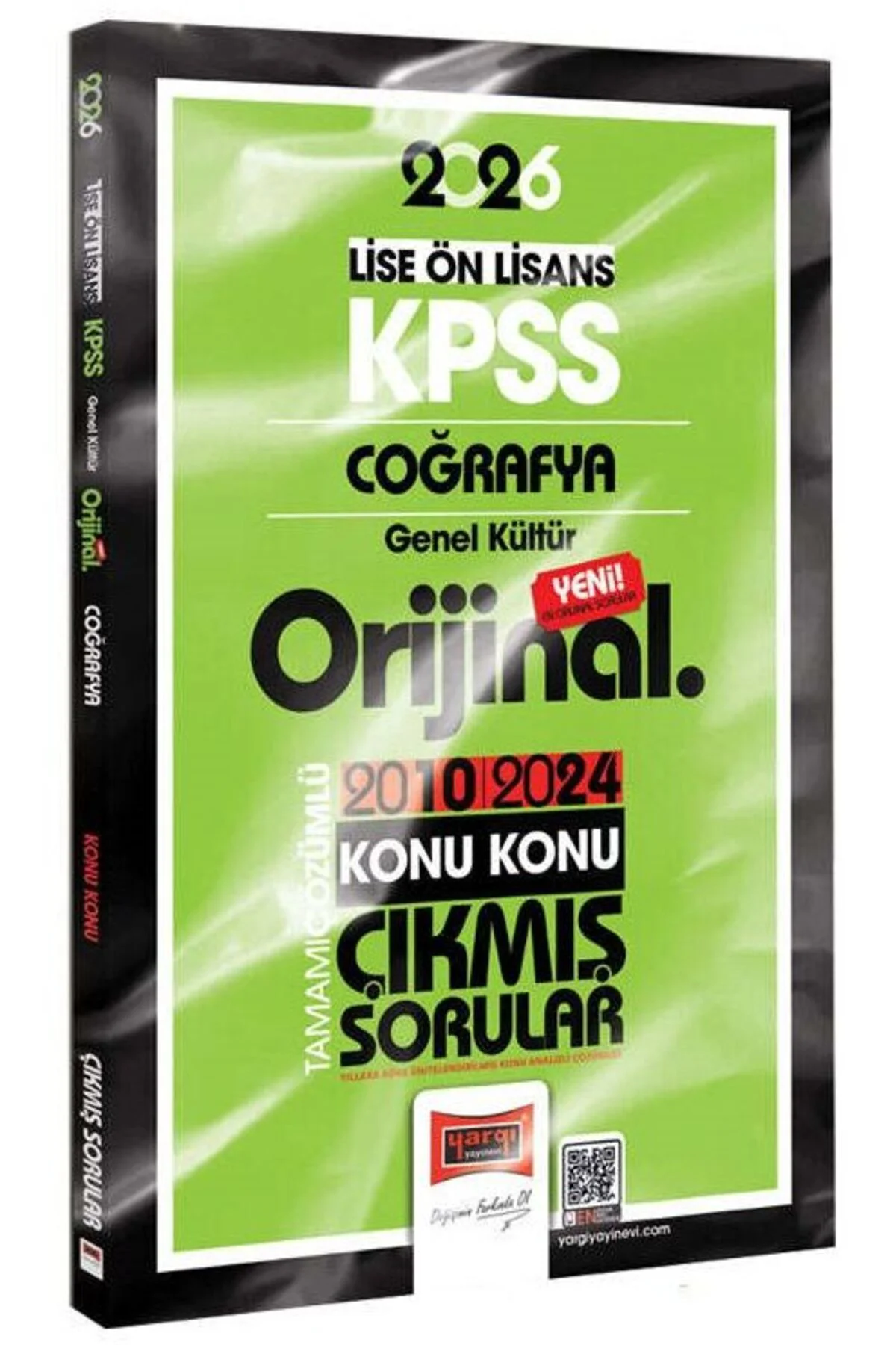 Yargı 2026 KPSS Lise Ön Lisans Coğrafya Orijinal Çıkmış Sorular 2010-2024 Çözümlü