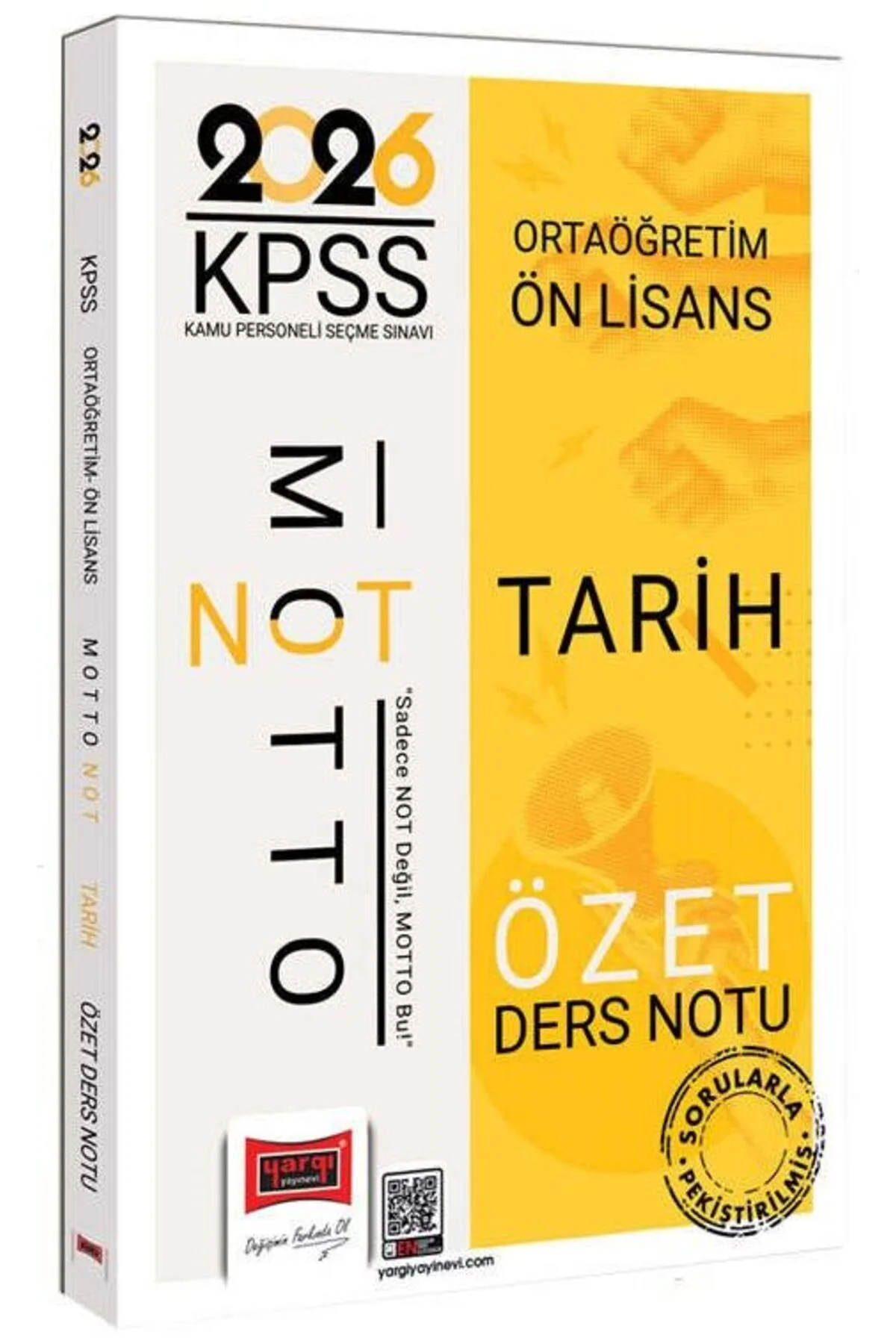Yargı 2026 KPSS Lise Ortaöğretim Ön Lisans Tarih Motto Özet Ders 