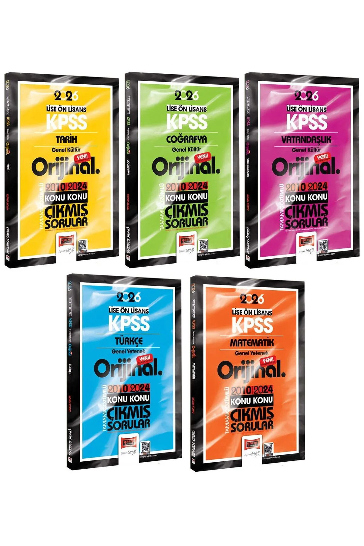 Yargı 2026 KPSS Lise Ön Lisans Orijinal Çıkmış Sorular 2010-2024 
