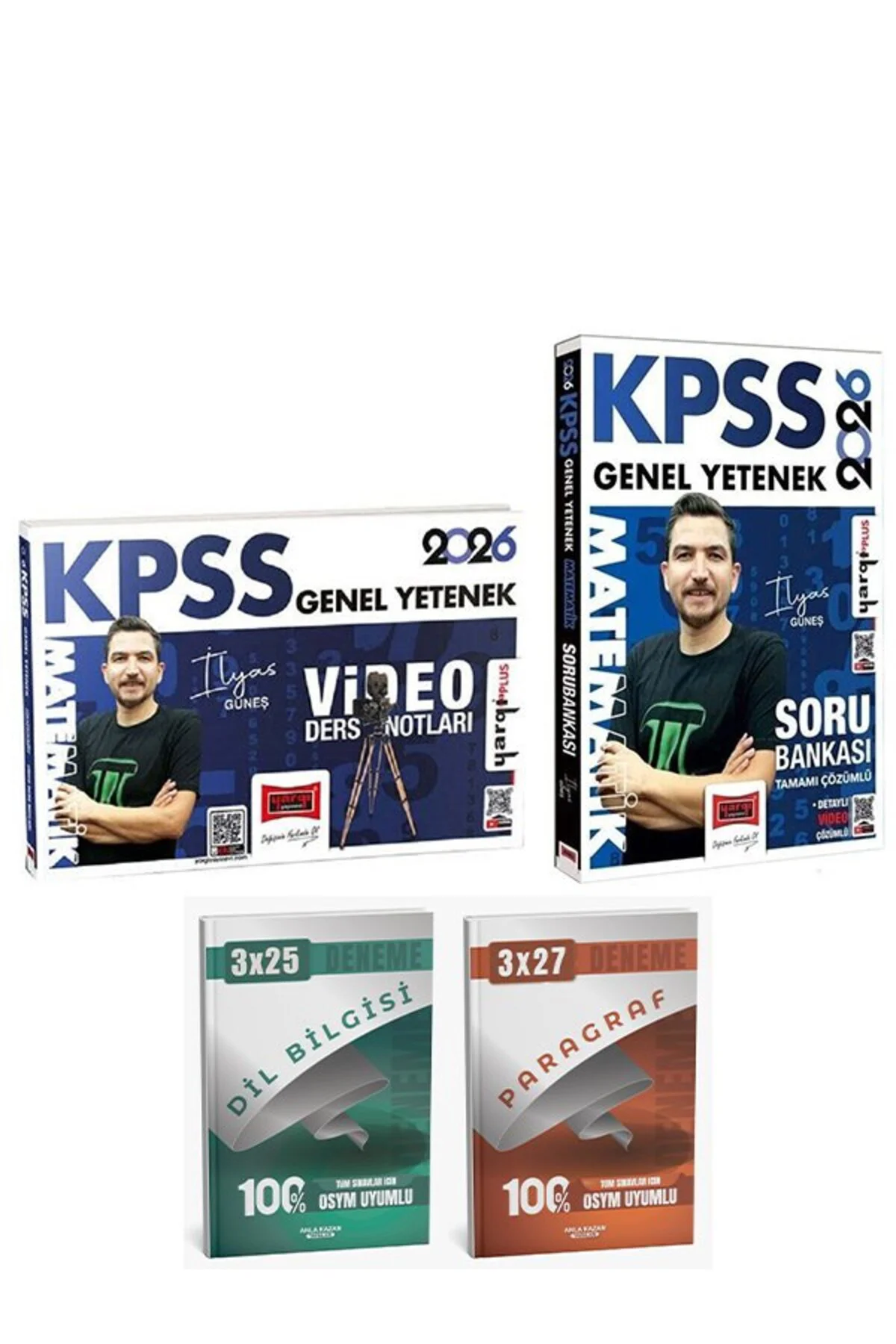 Yargı 2026 KPSS Matematik Video Ders Notları + Soru Bankası 2 li Set- Anla Kazan Deneme