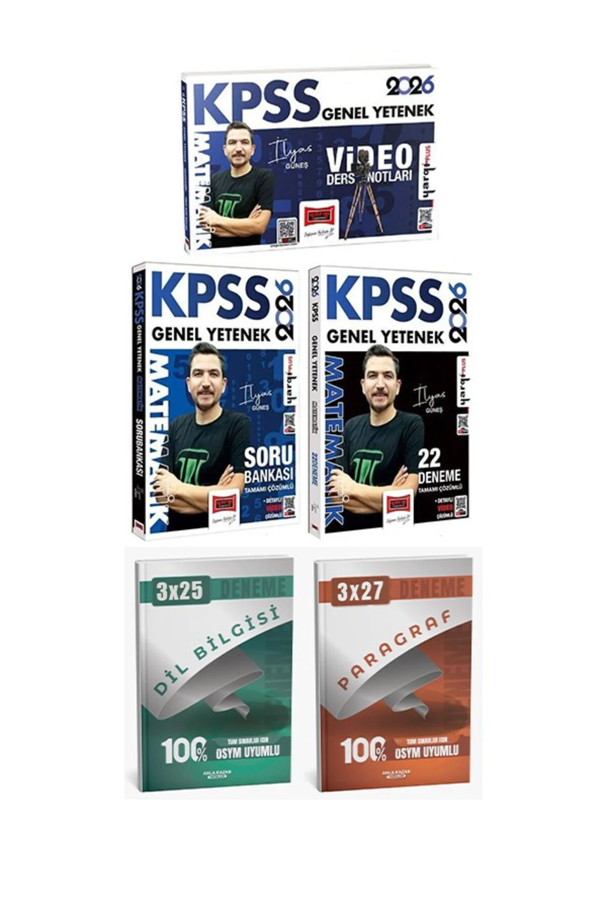 Yargı 2026 KPSS Matematik Video Ders Notları + Soru Bankası + 22 Deneme 3 lü Set- Anla Kazan Deneme