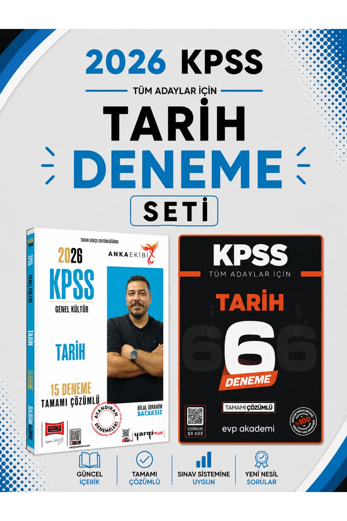 Yargı 2026 KPSS Tarih 15 Deneme & KPSS Tarih 6 Deneme Seti