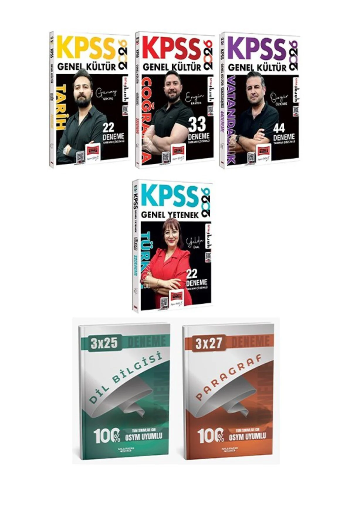 Yargı 2026 KPSS Tarih + Coğrafya + Vatandaşlık + Türkçe 121 Deneme 4 lü Anla Kazan Deneme