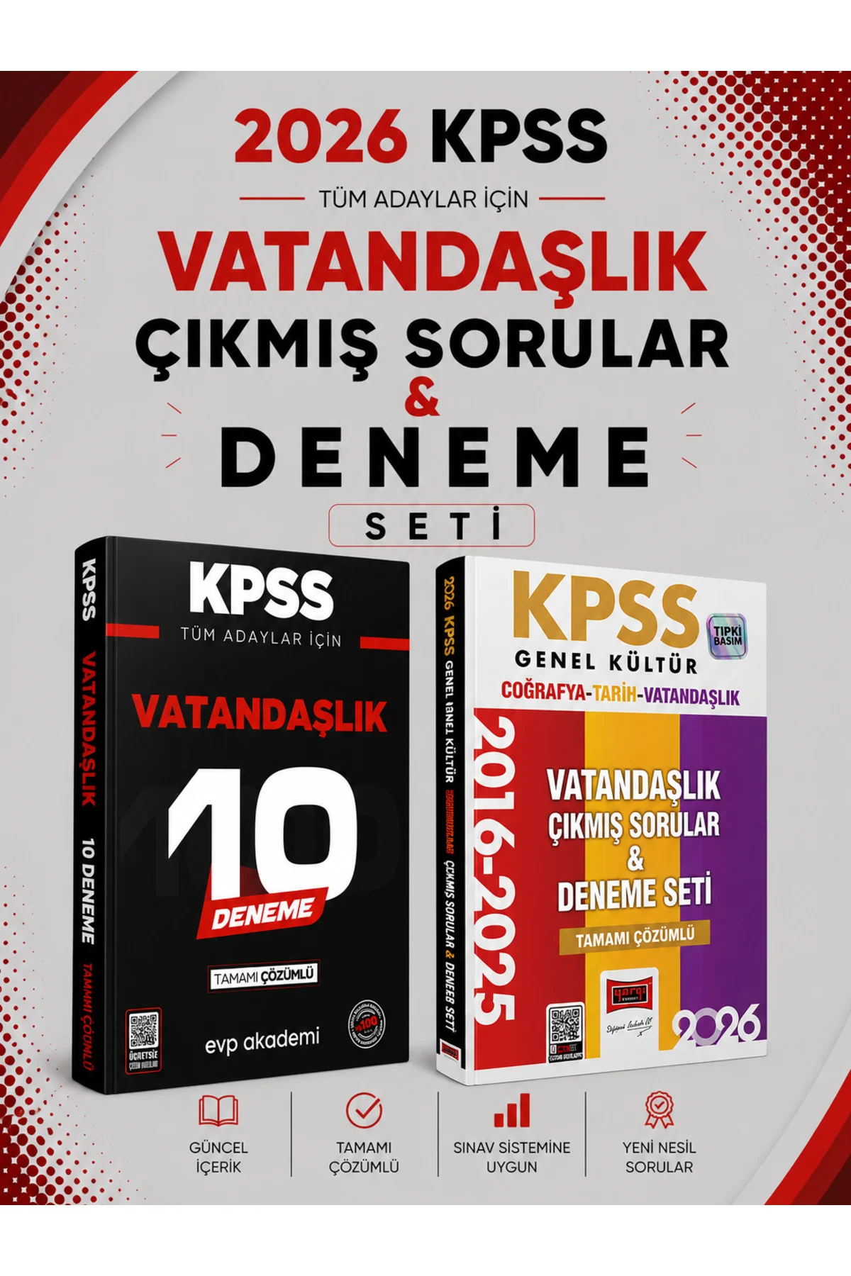 Yargı 2026 KPSS Tarih-Coğrafya-Vatandaşlık Çıkmış Sorular & KPSS Vatandaşlık 10 Deneme S