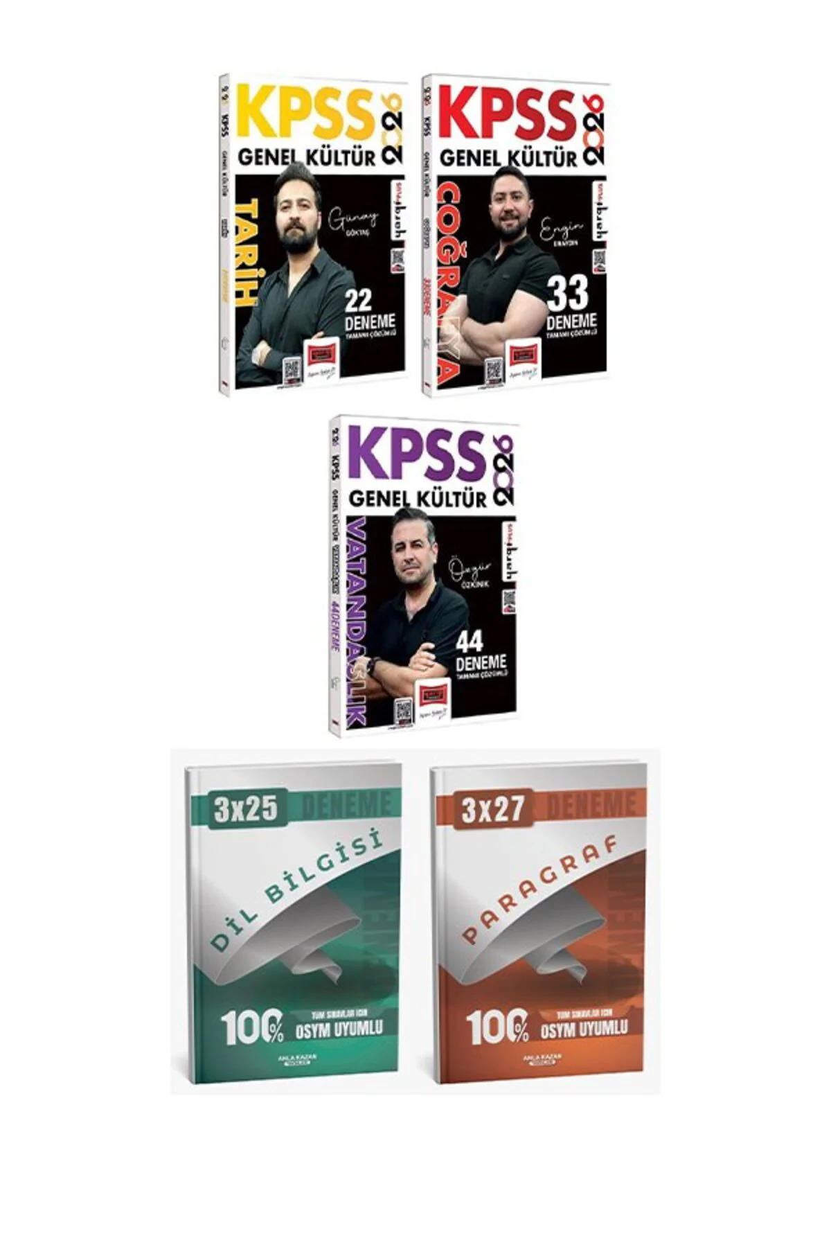 Yargı 2026 KPSS Tarih + Coğrafya + Vatandaşlık 99 Deneme 3 lü Anl