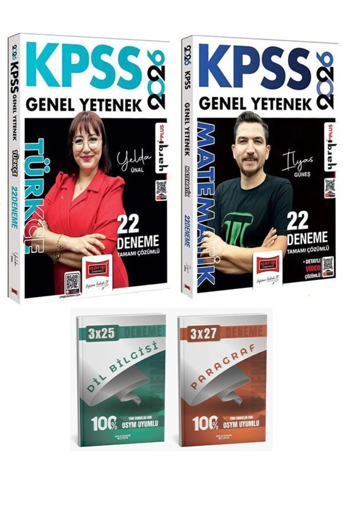 Yargı 2026 KPSS Türkçe + Matematik 22+22 Deneme 2 li Set Anla Kazan Deneme