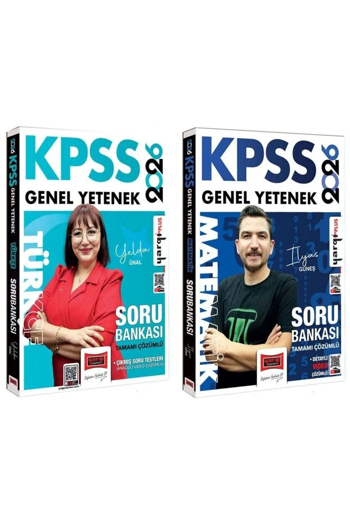 Yargı 2026 KPSS Türkçe + Matematik Soru Bankası 2 li Set Yargı Ya