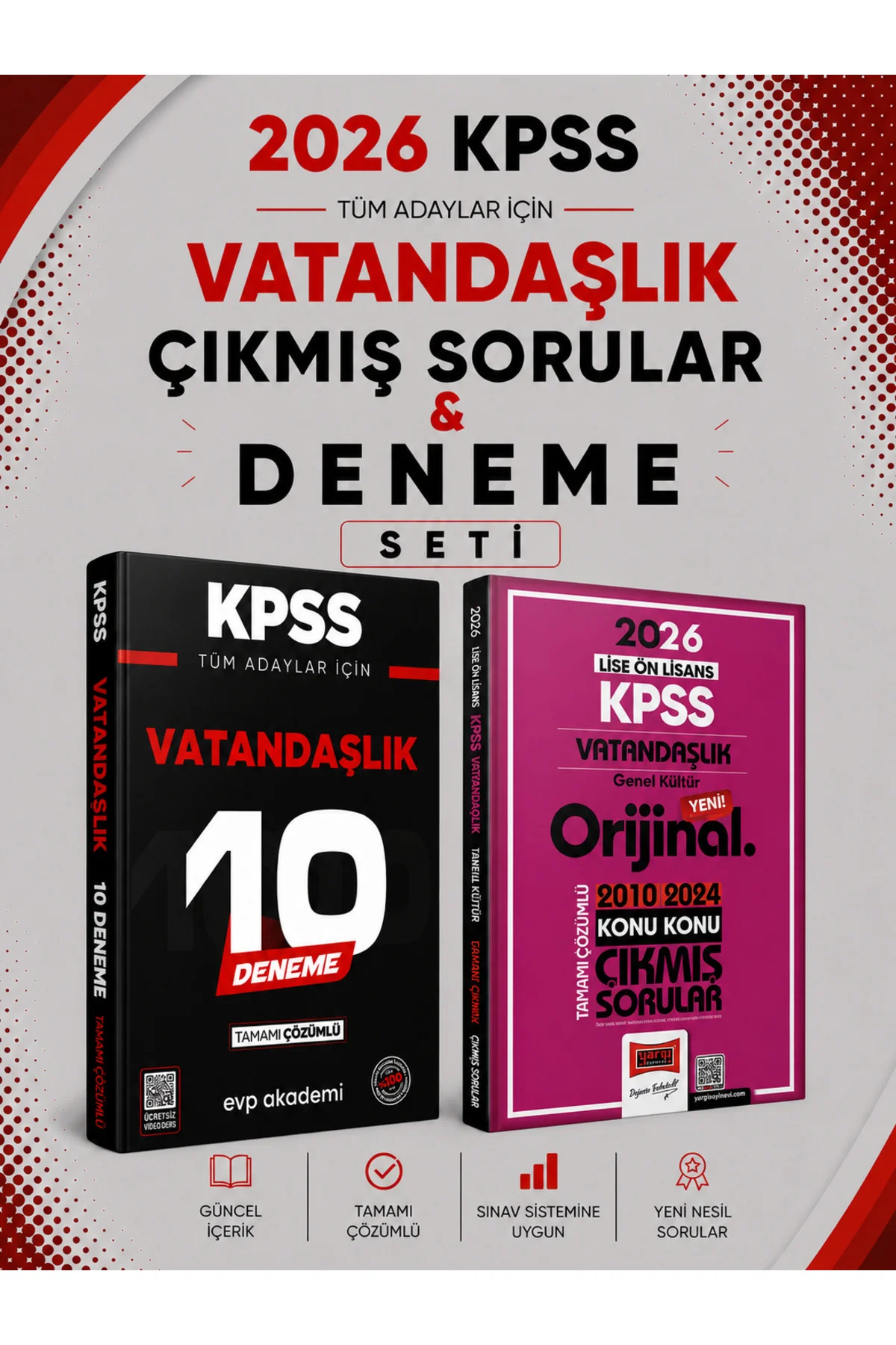 Yargı 2026 KPSS Vatandaşlık Çıkmış Sorular & KPSS Vatandaşlık 10 Deneme Seti