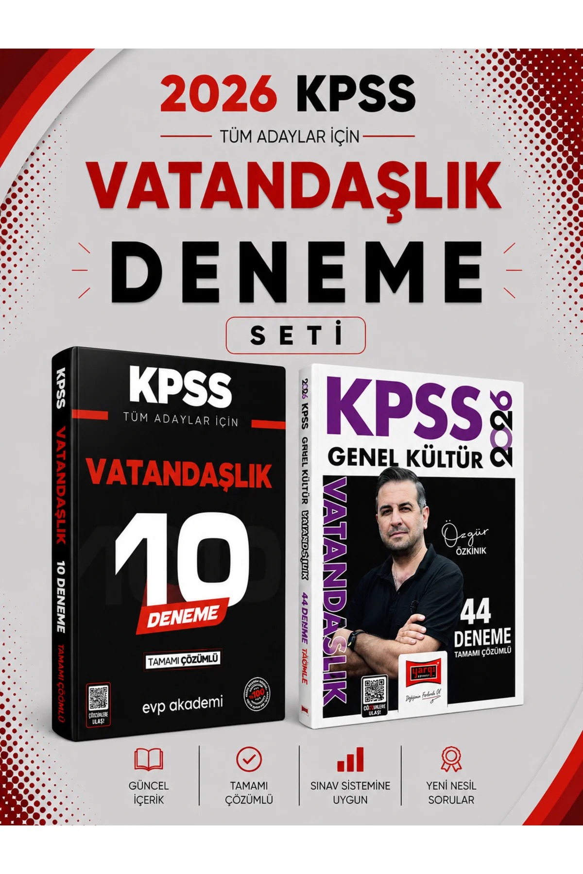 Yargı 2026 KPSS Vatandaşlık 44 Deneme & KPSS Vatandaşlık 10 Deneme Seti