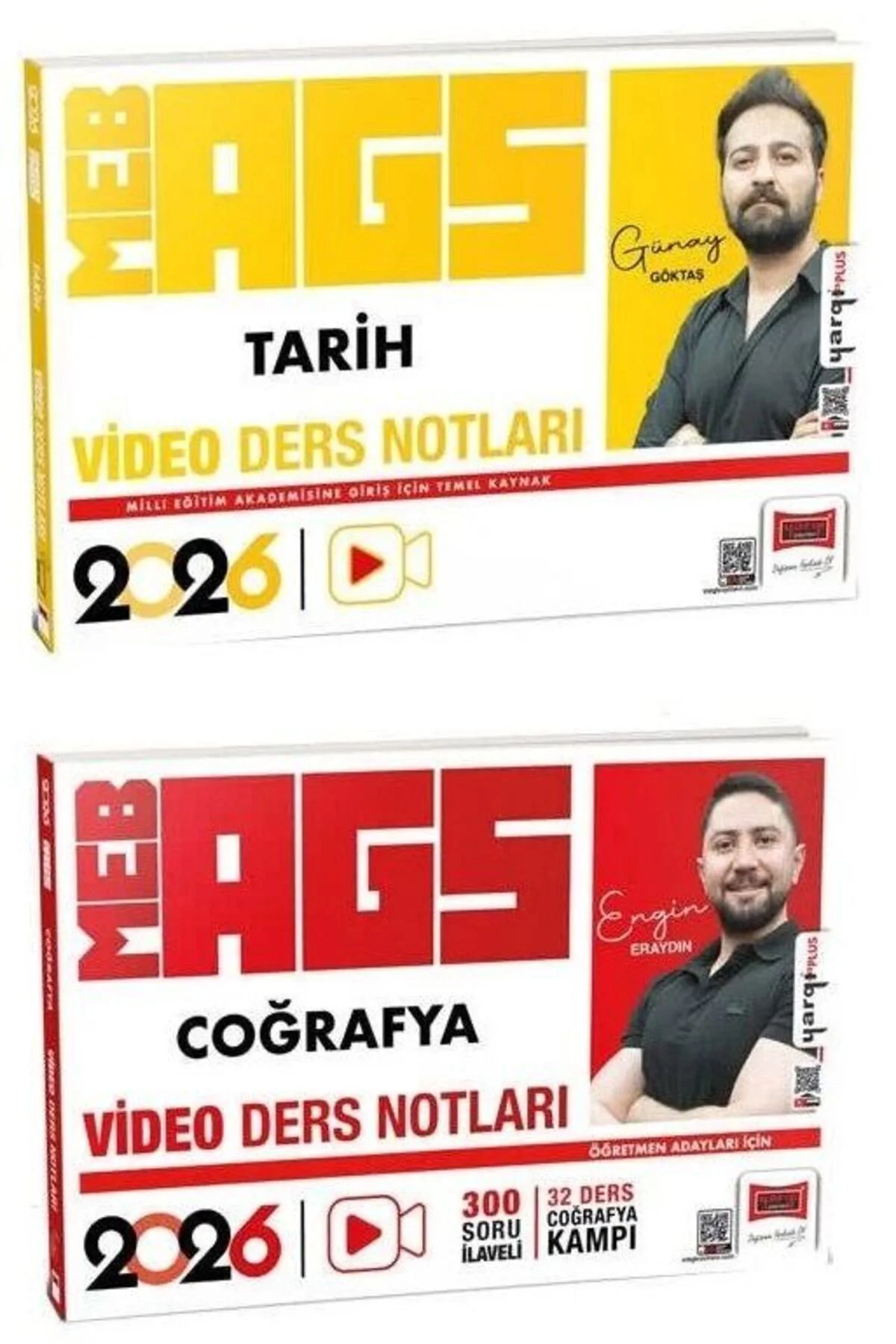 Yargı 2026 MEB-AGS Tarih + Coğrafya Video Ders Notları 2 li Set