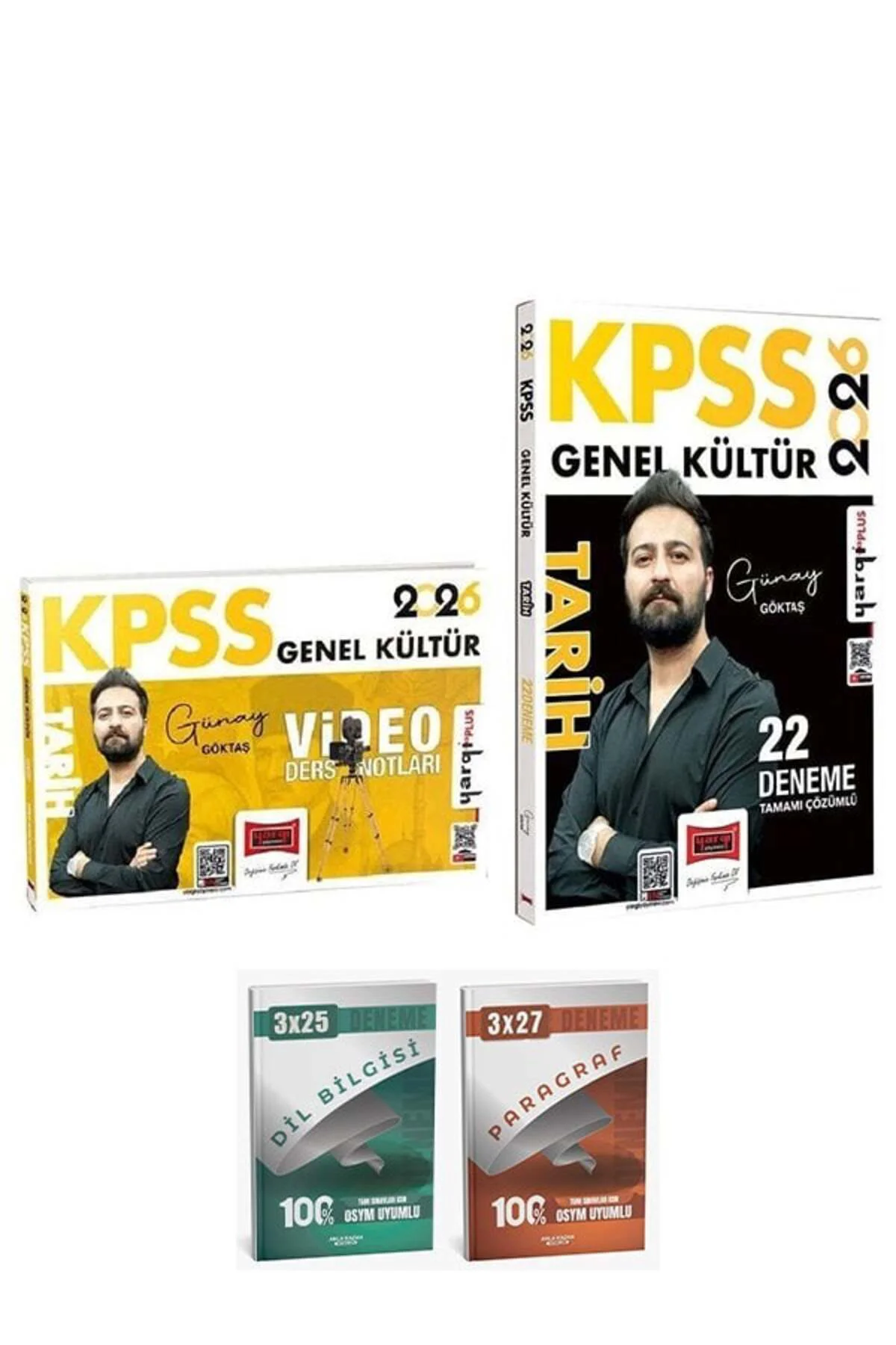 Yargı + Anla Kazan 2026 KPSS Tarih Video Ders Notları + Soru Bankası 2 li Set - Günay Göktaş Yargı Y