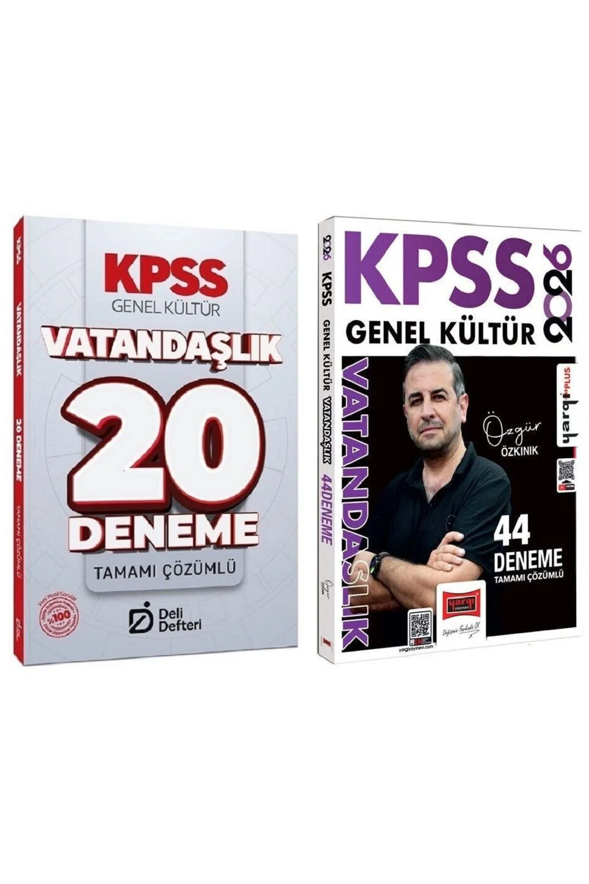 Yargı + Deli Defteri 2026 KPSS Vatandaşlık 44+20 Deneme 2 li Set 