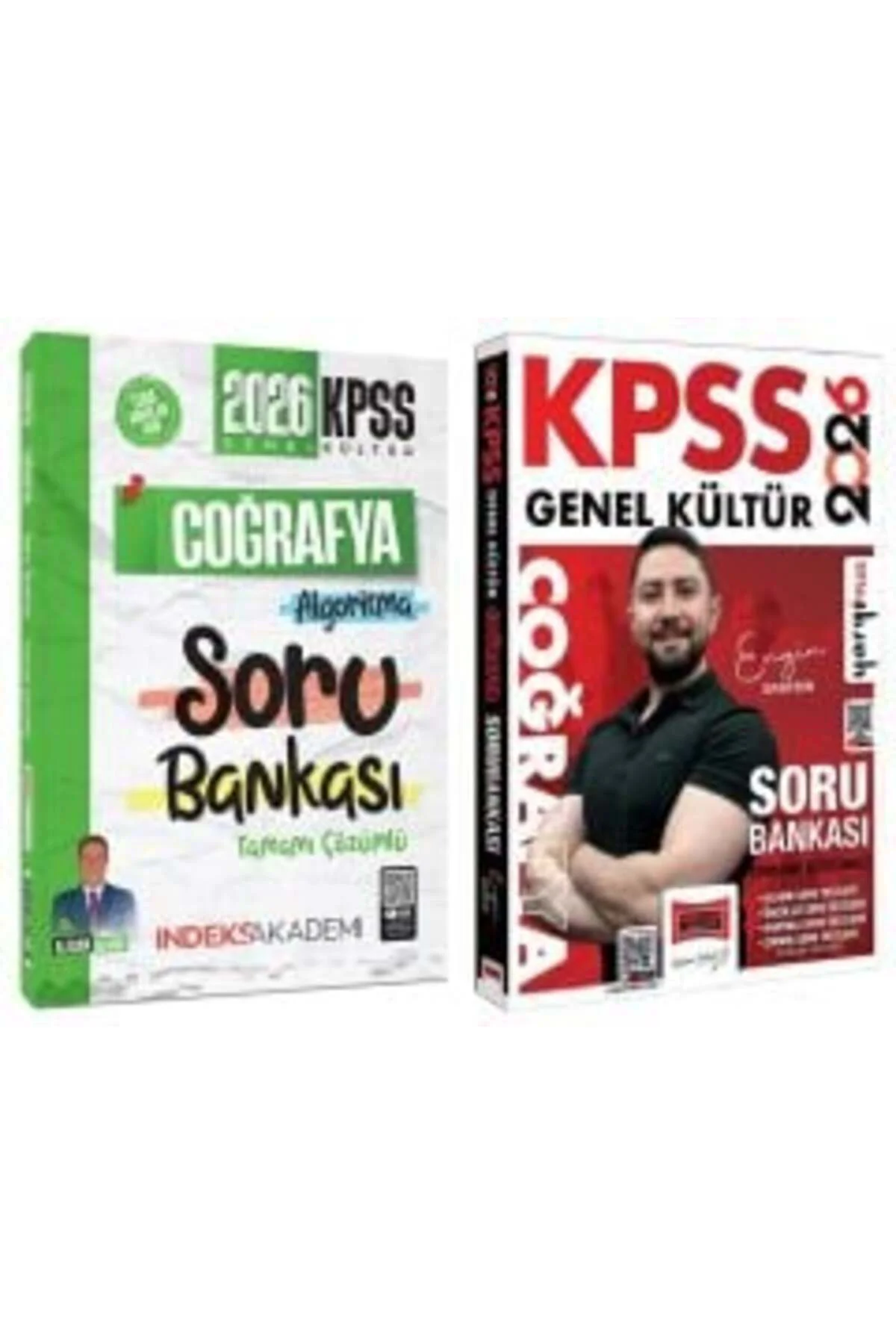 Yargı + İndeks 2026 KPSS Coğrafya Soru Bankası 2 li Set - Engin E