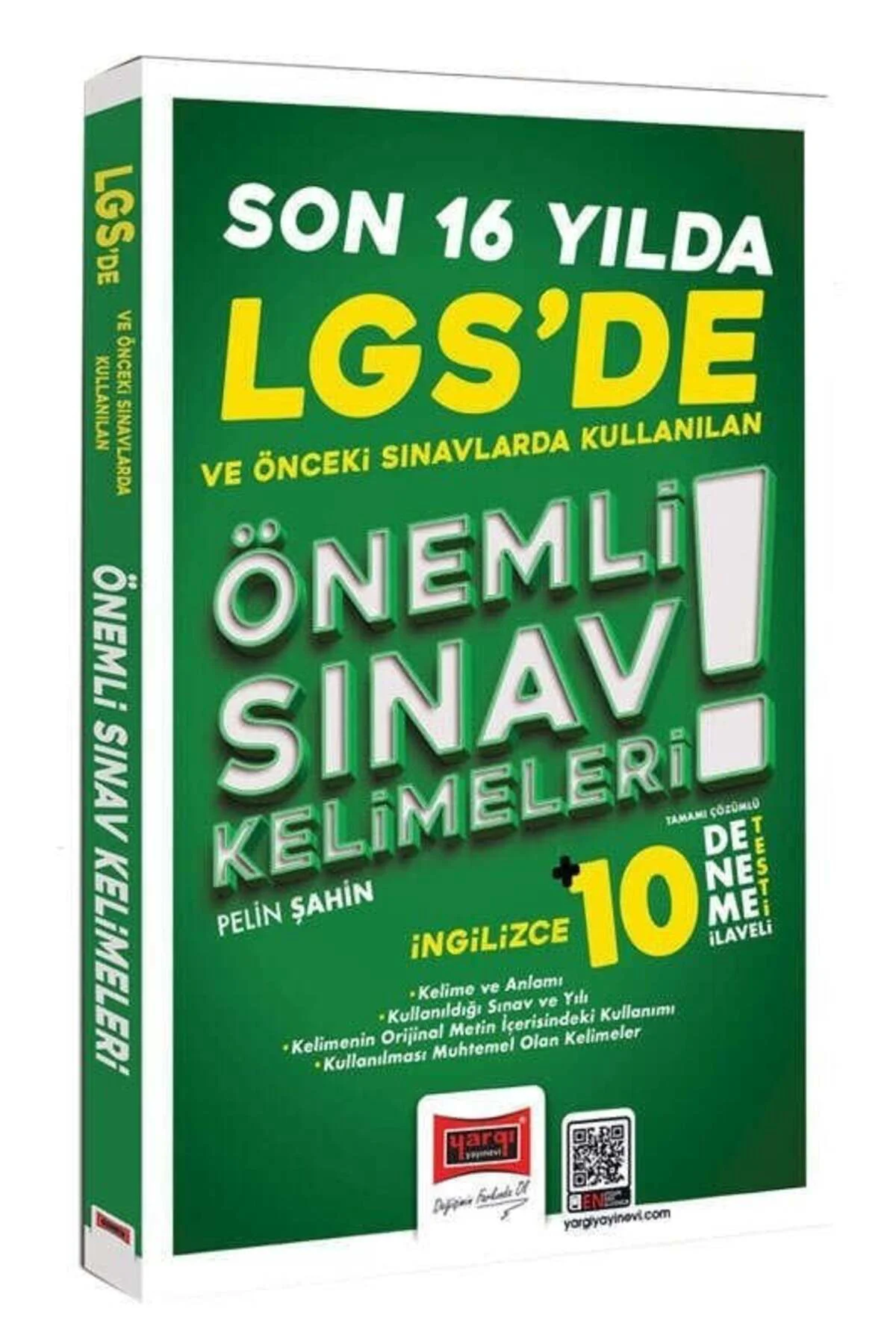 Yargı LGS de Son 16 Yılda Kullanılan Önemli İngilizce Sınav Kelimeleri (10 Deneme İlaveli)
