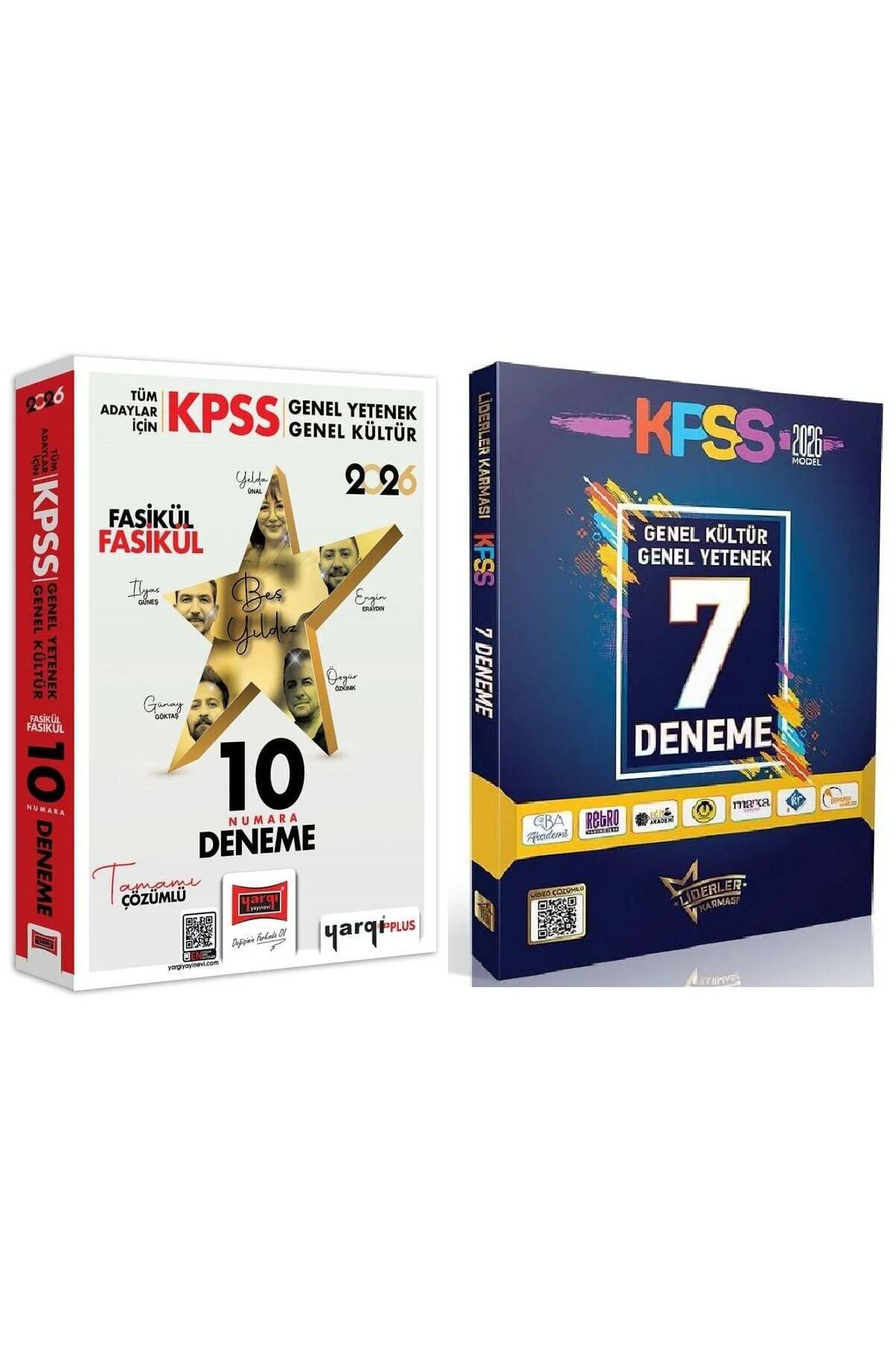 Yargı + Liderler Karması 2026 KPSS Genel Yetenek Genel Kültür On Numara 5 Yıldız 10+7 Deneme 2 li Se